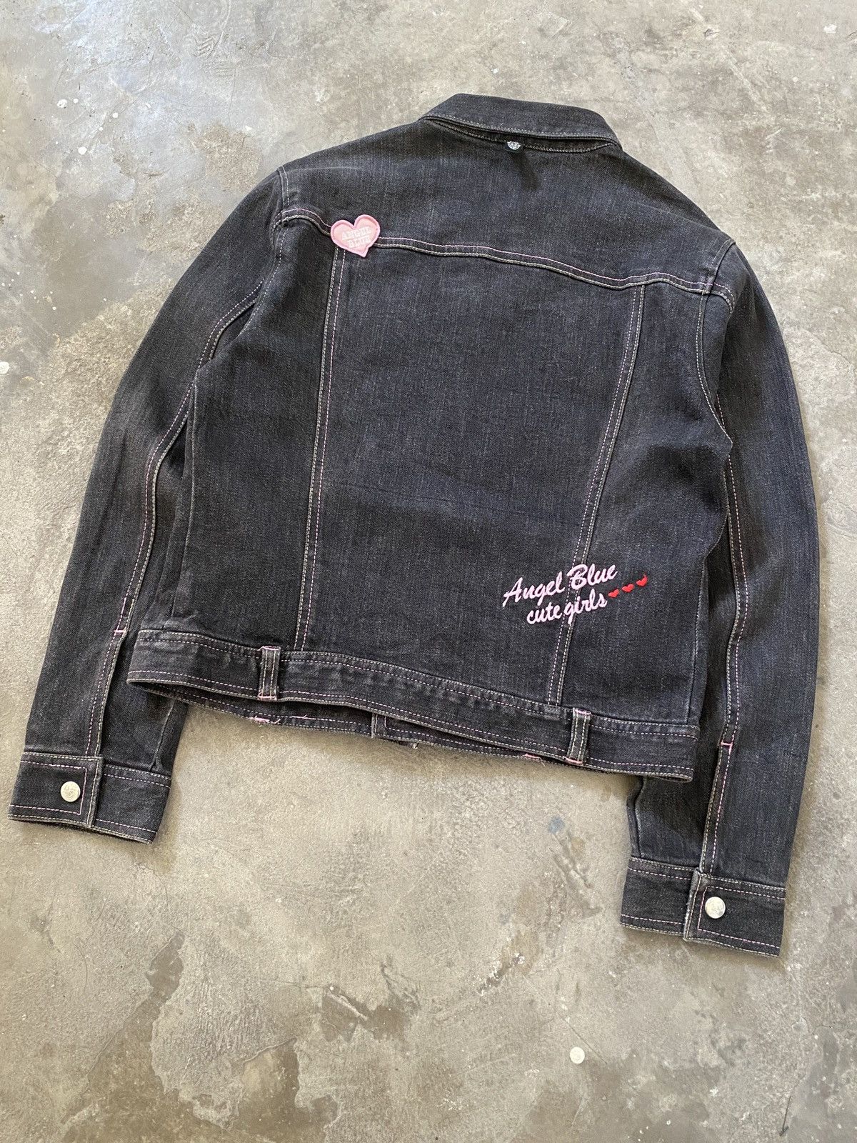 Angel Blue 2000s Angel Blue - Iconic Cute Girls Mascots Denim Jacket Size L / US 10 / IT 46 - 18 Thumbnail