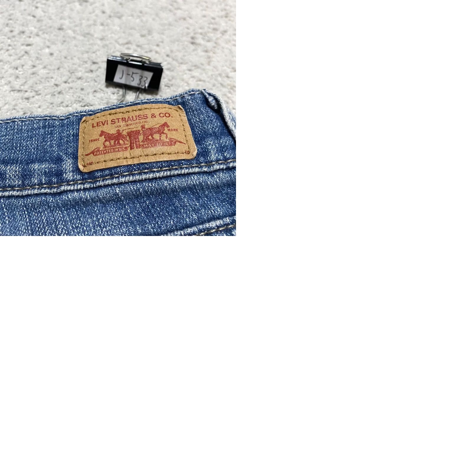 Levi's Levi's Jeans Blue Denim Medium Wash Low Rise Skinny Leg Womens Size 13 Regular 5-Pocket Design Pocket Size 34" / US 12 / IT 48 - 9 Thumbnail