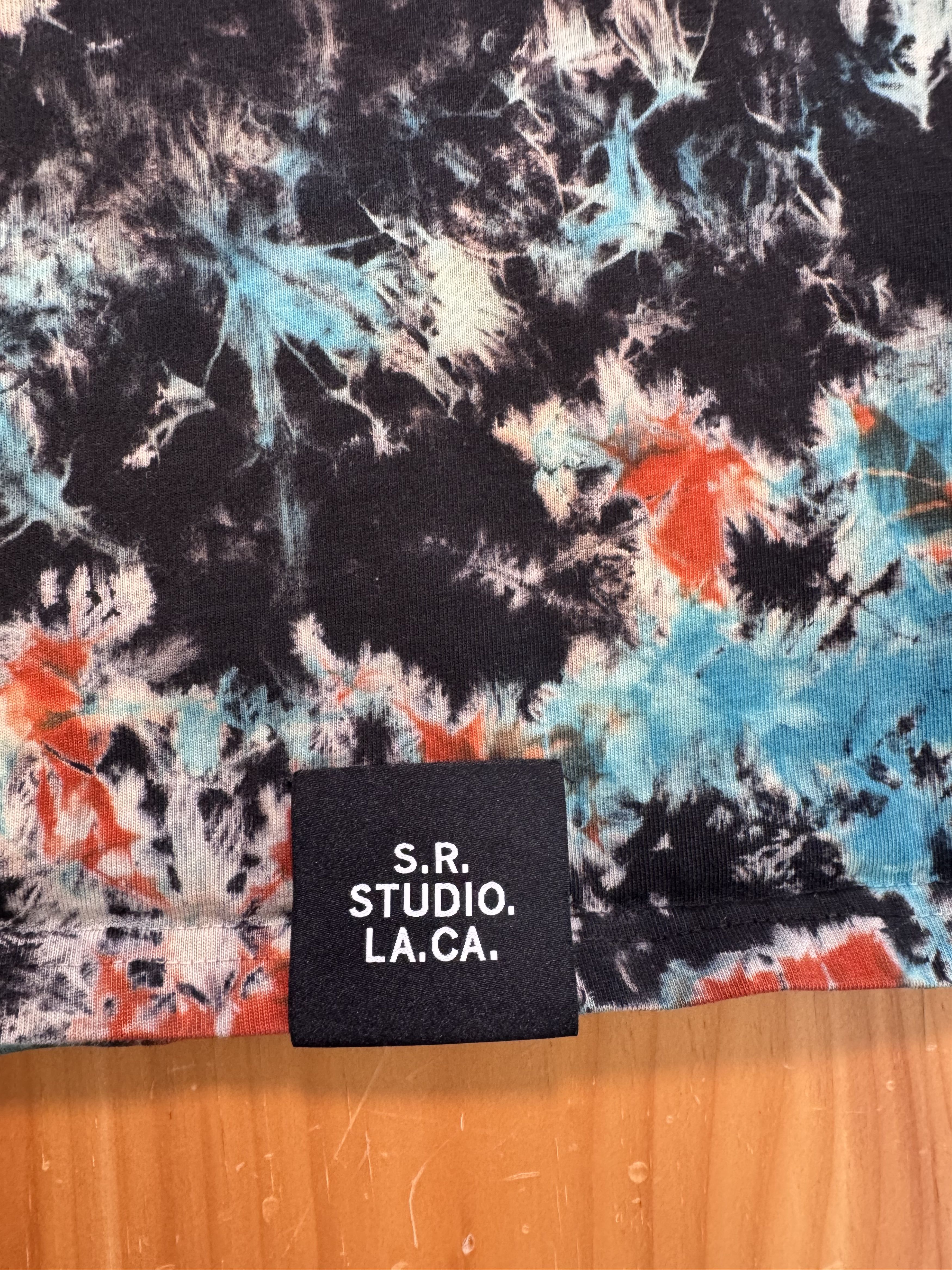 Sterling Ruby SR STUDIO LA CA FLAME TIE-DYE OVERSIZED SHORT SLEEVE SHIRT Size US L / EU 52-54 / 3 - 2 Thumbnail