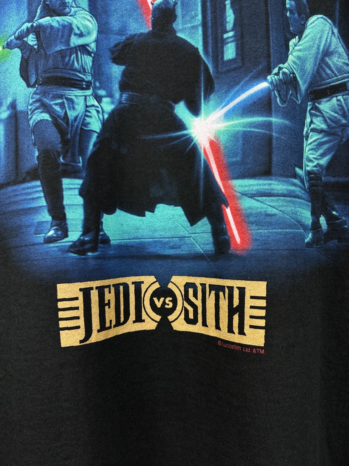 Star Wars × Vintage NWT! Vintage Star Wars Episode 1 Jedi vs Sith Promo T-Shirt Size US XL / EU 56 / 4 - 11 Thumbnail