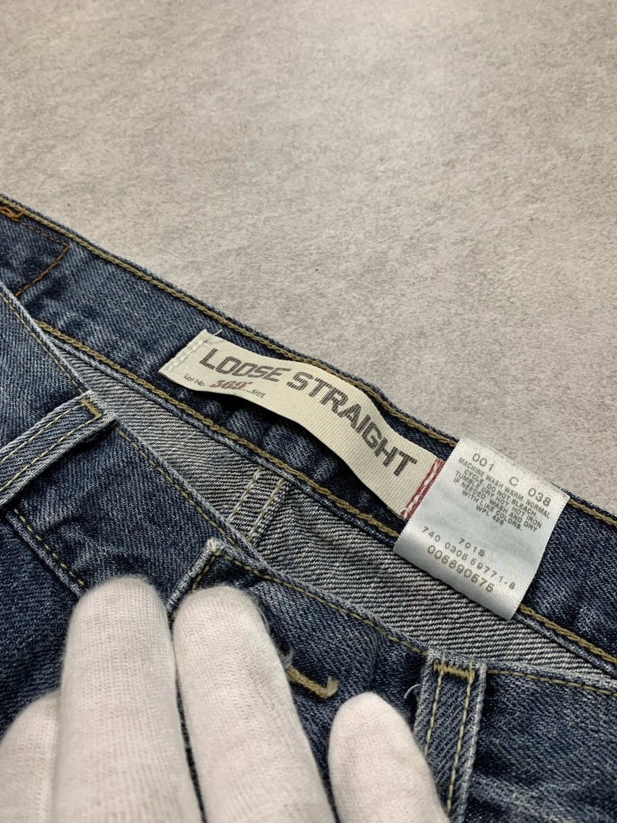 Levi's Vintage Clothing Y2k 90s Vintage Levi 569 long 107cm denim Jean trousers Size US 30 / EU 46 - 3 Thumbnail