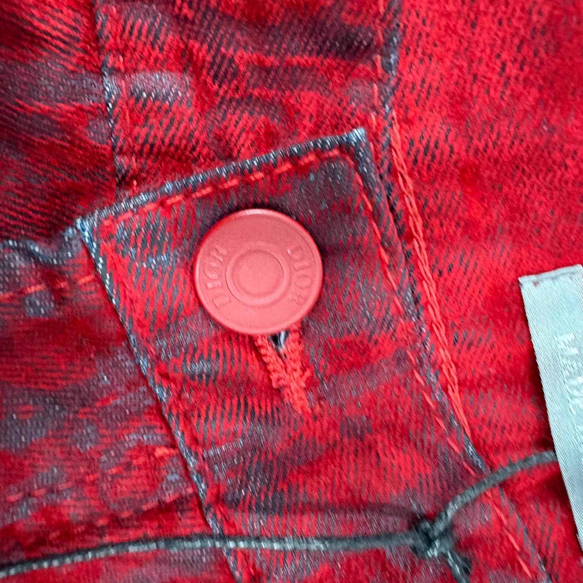 Dior Dior Red Rabbit Flocked Logo Jeans 31 NWT Size US 31 - 3 Thumbnail