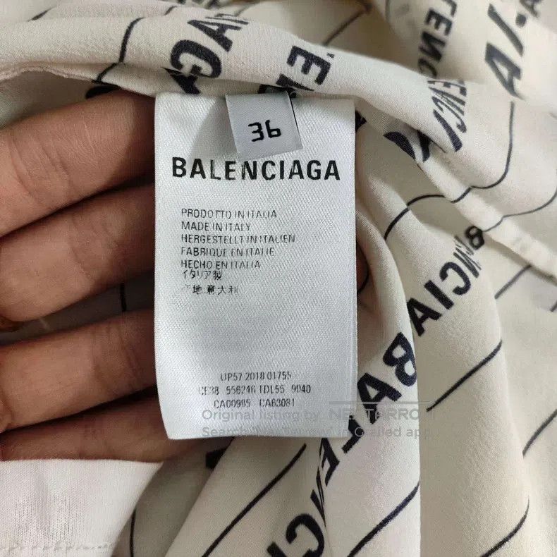 Balenciaga Balenciaga Silk Letter Shirt Size XS / US 0-2 / IT 36-38 - 4 Thumbnail