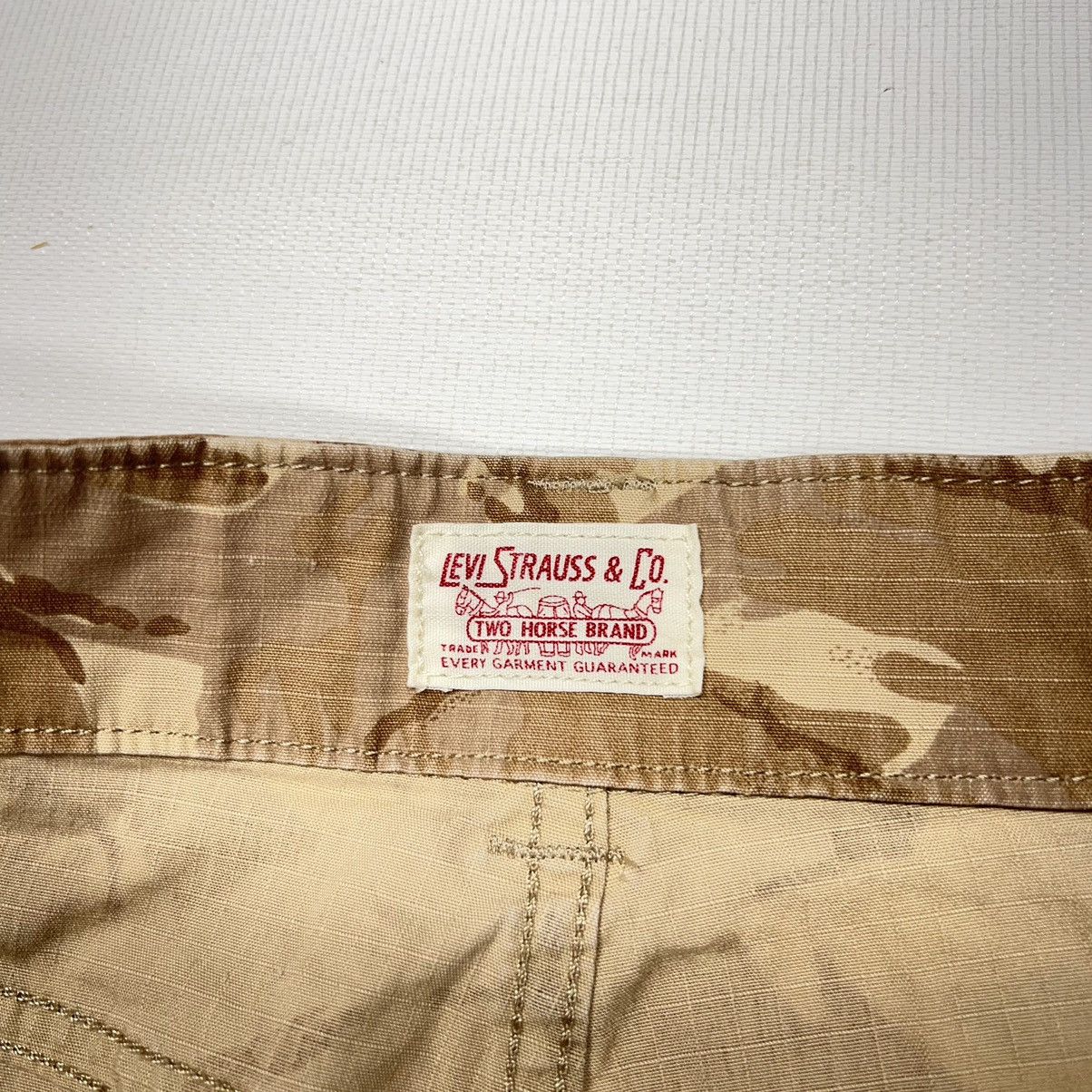 Levi's Levis Cargo Pants Brown Camo Ripstop Straight Tactical Y2K Size US 29 - 7 Thumbnail