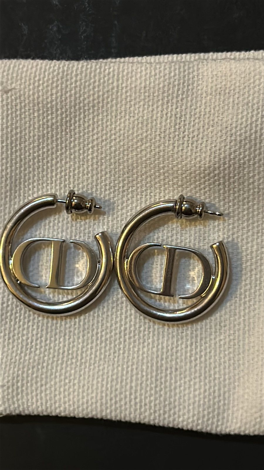 Dior Christian Dior 30 MONTAIGNE EARRINGS Silver-Finish Metal Size ONE SIZE - 4 Thumbnail