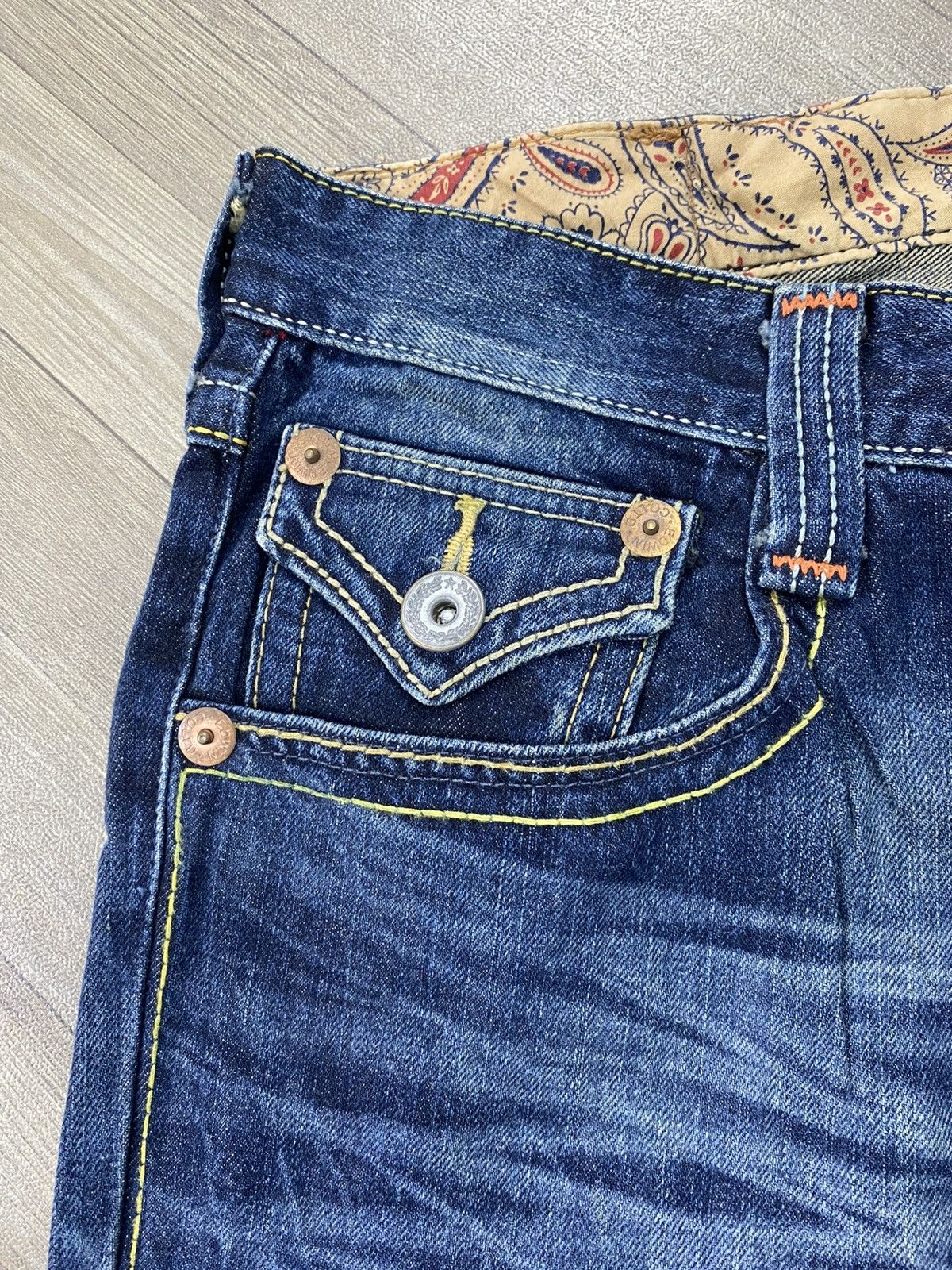 If Six Was Nine × Japanese Brand × Le Grande Bleu (L.G.B.) 2000s Edwin Blue Trip Nice Faded Lgb Y2K Japan Jeans Size US 30 / EU 46 - 7 Thumbnail