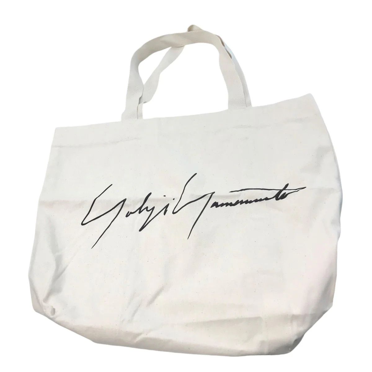 YOHJI YAMAMOTO signature logo tote bag