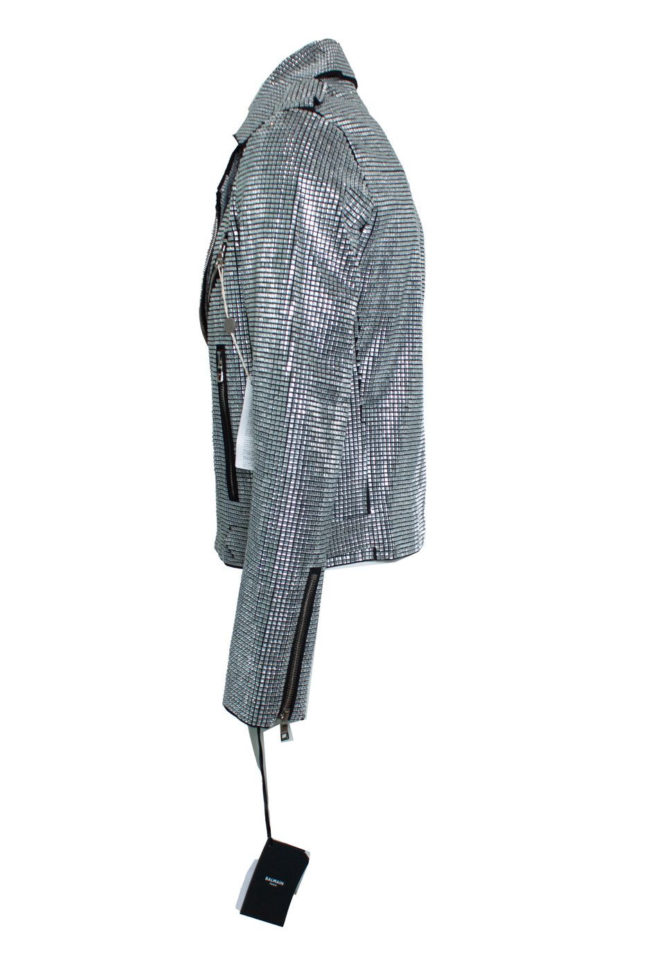 Balmain Balmain, Crystal embellished biker jacket Size US M / EU 48-50 / 2 - 3 Thumbnail