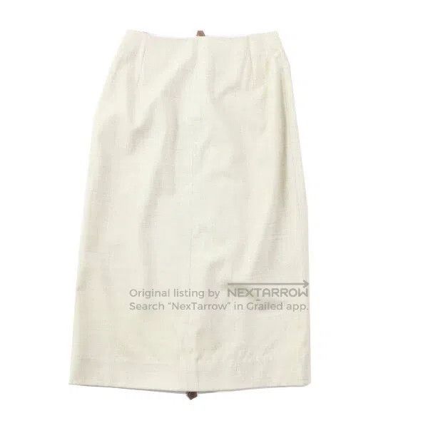 Hermes Hermes White wool skirt from the Margiela era Size 42" / US 20 - 3 Thumbnail