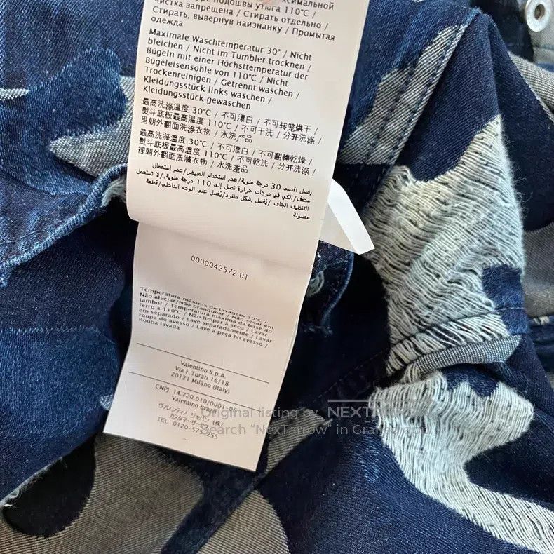 Valentino Valentino Denim jacket embroidered camouflage Size US S / EU 44-46 / 1 - 5 Thumbnail