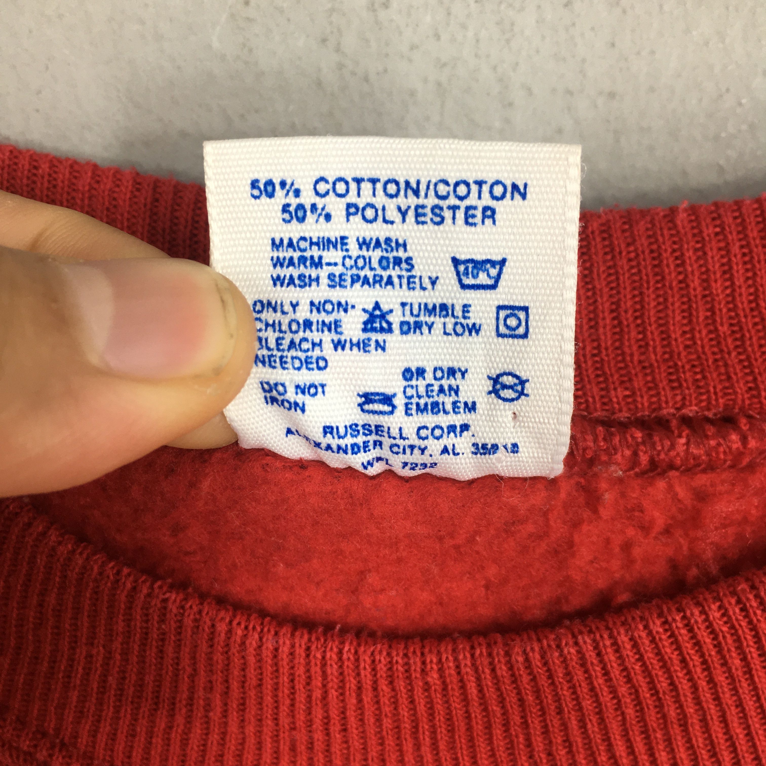 Jerzees Vintage 90s Jerzees Usa Plain Red Sweatshirt Large Size US L / EU 52-54 / 3 - 6 Thumbnail
