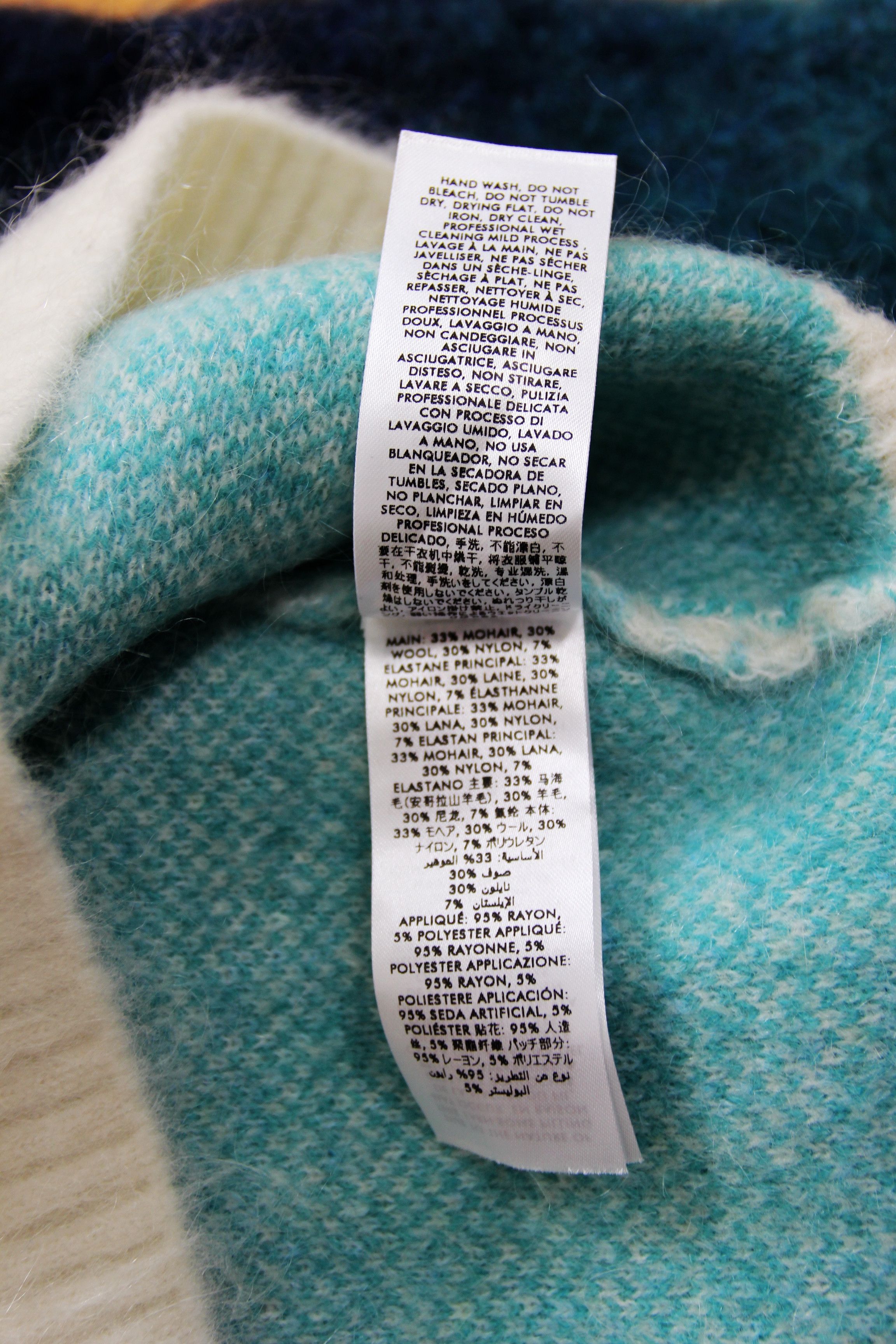 Casablanca BNWT AW24 CASABLANCA GRADIENT MOHAIR SWEATER L Size US L / EU 52-54 / 3 - 10 Thumbnail