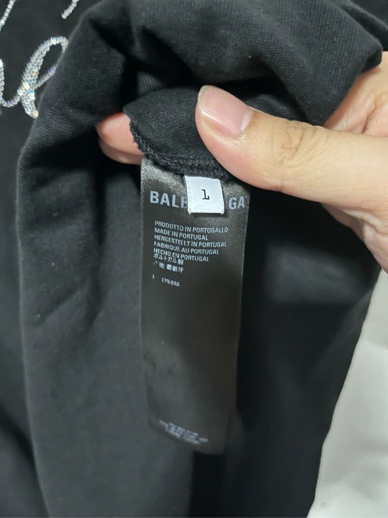 Balenciaga Balenciaga Bebe Black Diamond Short Sleeve Size US S / EU 44-46 / 1 - 3 Thumbnail