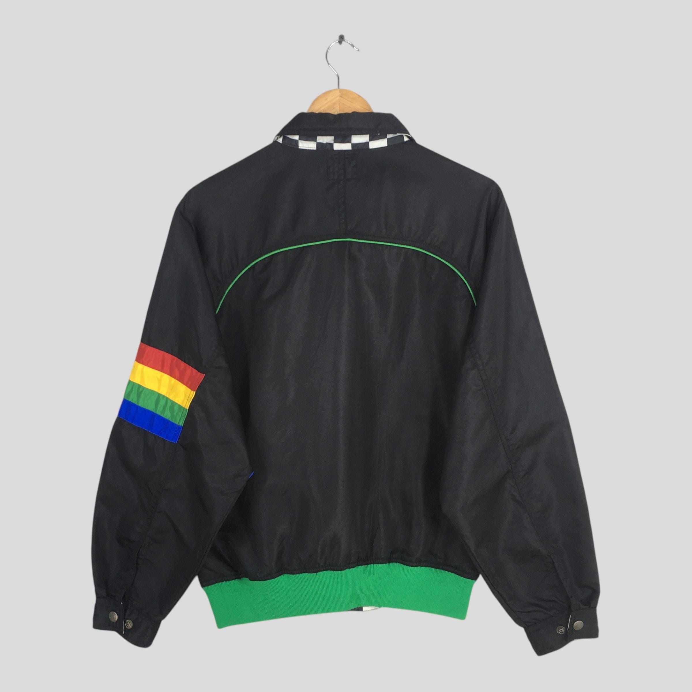 Benetton Vintage Benetton Formula 1 Embroidery Black Jacket XLarge Size US XL / EU 56 / 4 - 8 Thumbnail