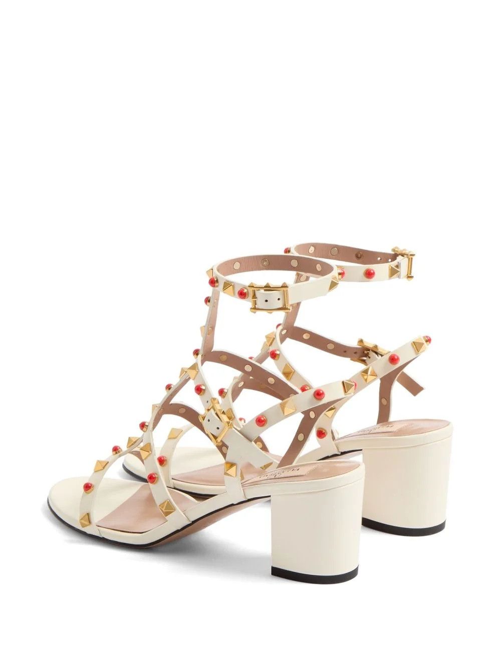 Valentino os11x0126 Rockstud Sandals in Ivory Size US 9 / IT 39 - 3 Thumbnail