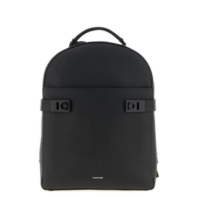 Salvatore Ferragamo FERRAGAMO Hug Black Backpack New & Authentic Size ONE SIZE - 1 Thumbnail
