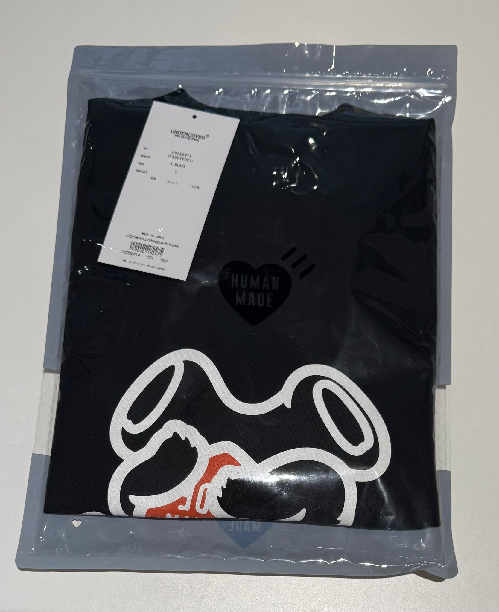 Human Made × Undercover HUMAN MADE x UNDERCOVER BLACK GRAPHIC T-SHIRT 2025 Size US L / EU 52-54 / 3 - 8 Thumbnail