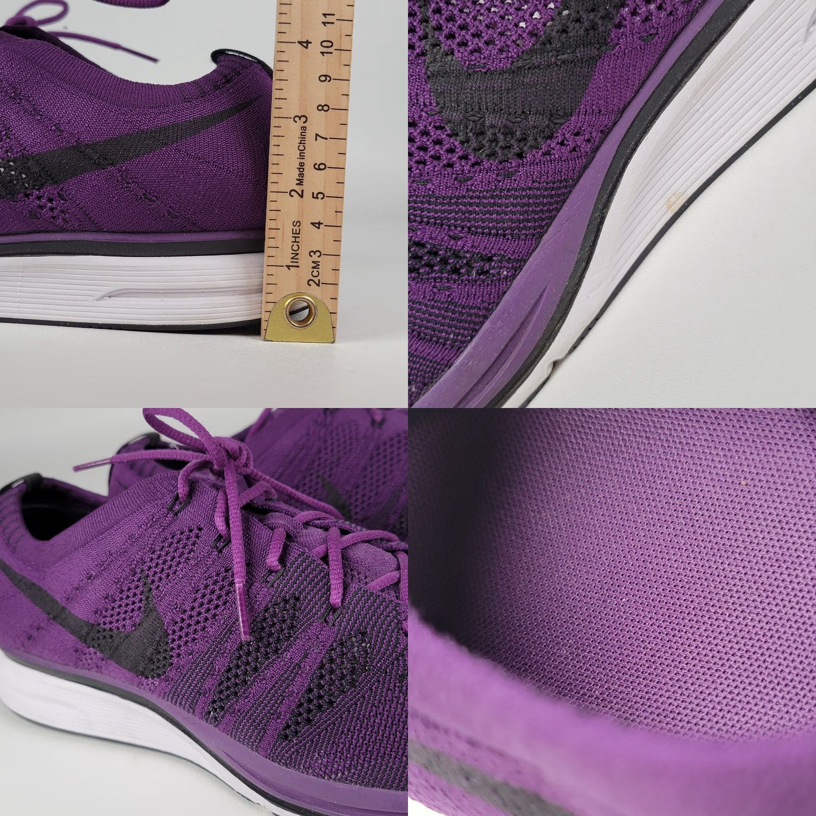 Nike Nike Flyknit Trainer Men Nike Flyknit Racer Trainer Night Purple AH8396-500 Size 12 Mens Rare Purple Running Shoes Size ONE SIZE - 8 Thumbnail