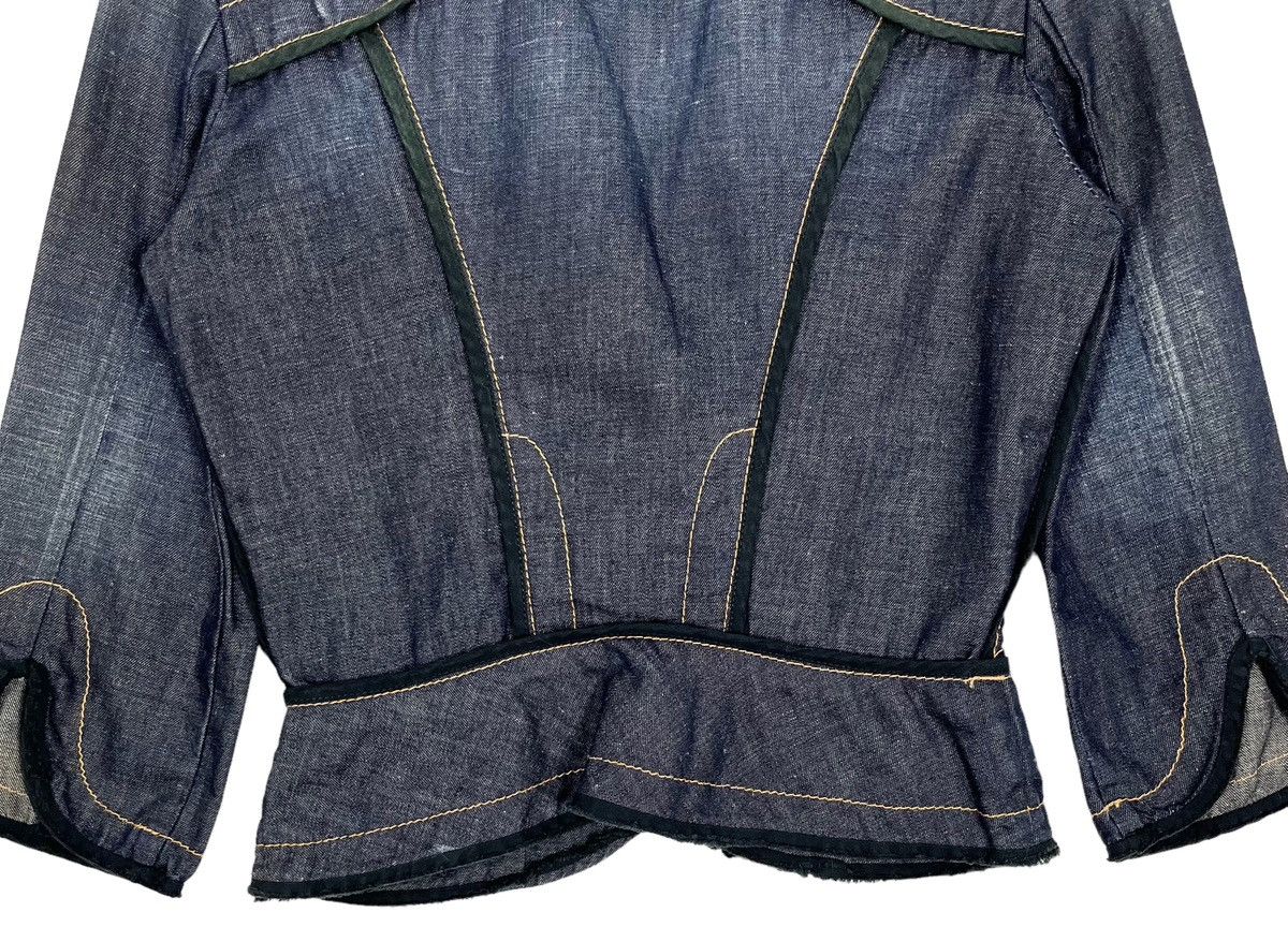 Designer × Moschino Moschino Jeans Denim Distressed Shorts Blazer Jacket Size S / US 4 / IT 40 - 14 Thumbnail