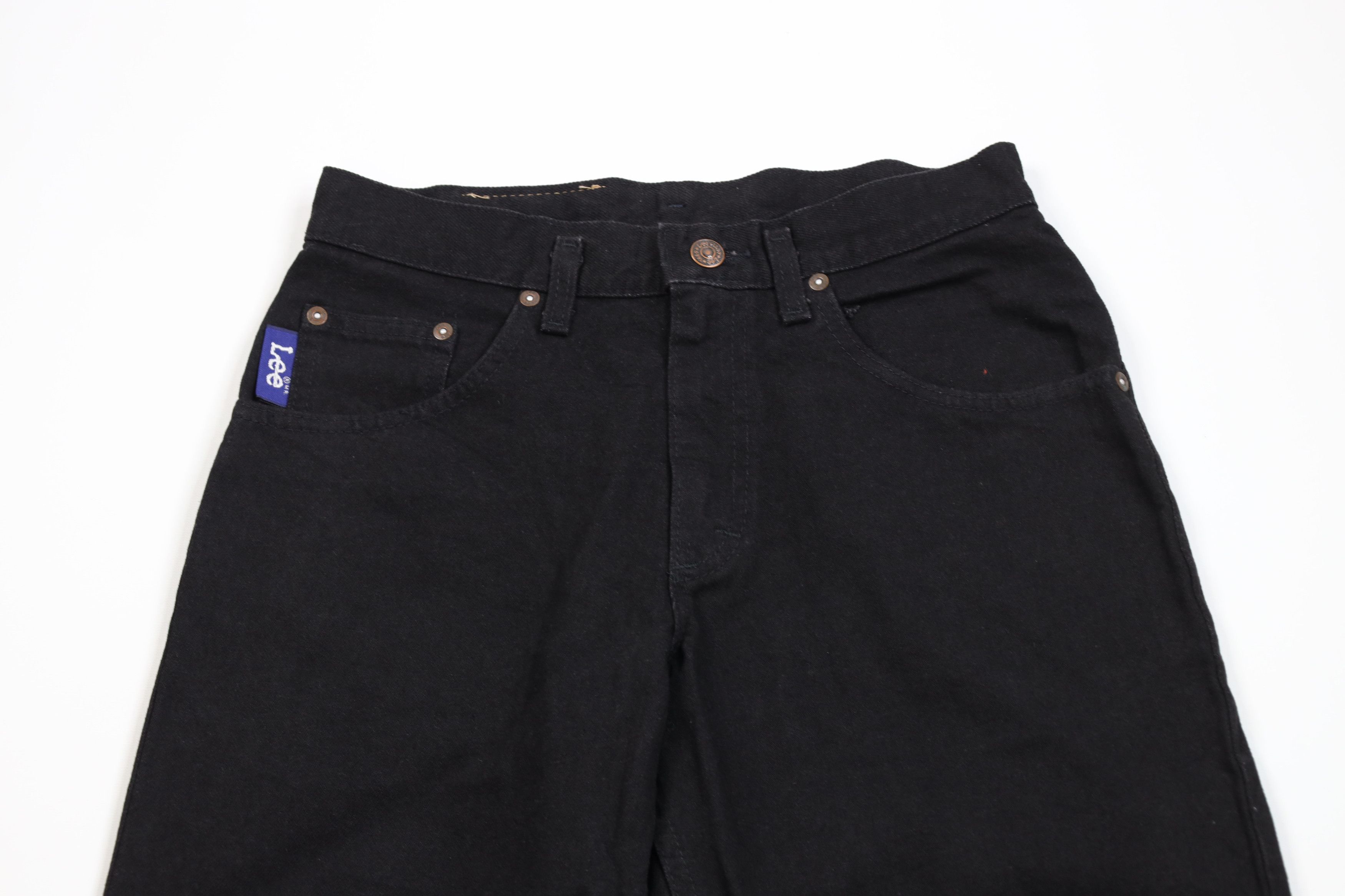 Lee × Vintage Deadstock Vintage 90s Lee Tapered Leg Denim Jeans Black USA Size US 28 / EU 44 - 2 Thumbnail