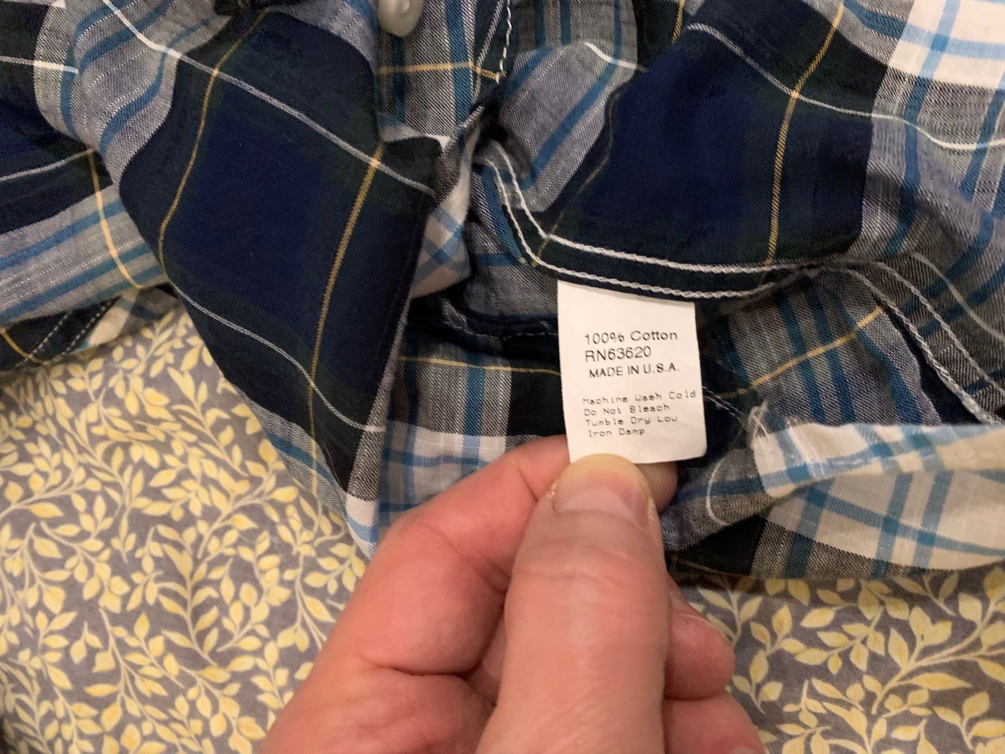 Gitman Bros. Vintage Gitman Black Watch Plaid Lightweight Cotton Shirt Size US S / EU 44-46 / 1 - 7 Thumbnail
