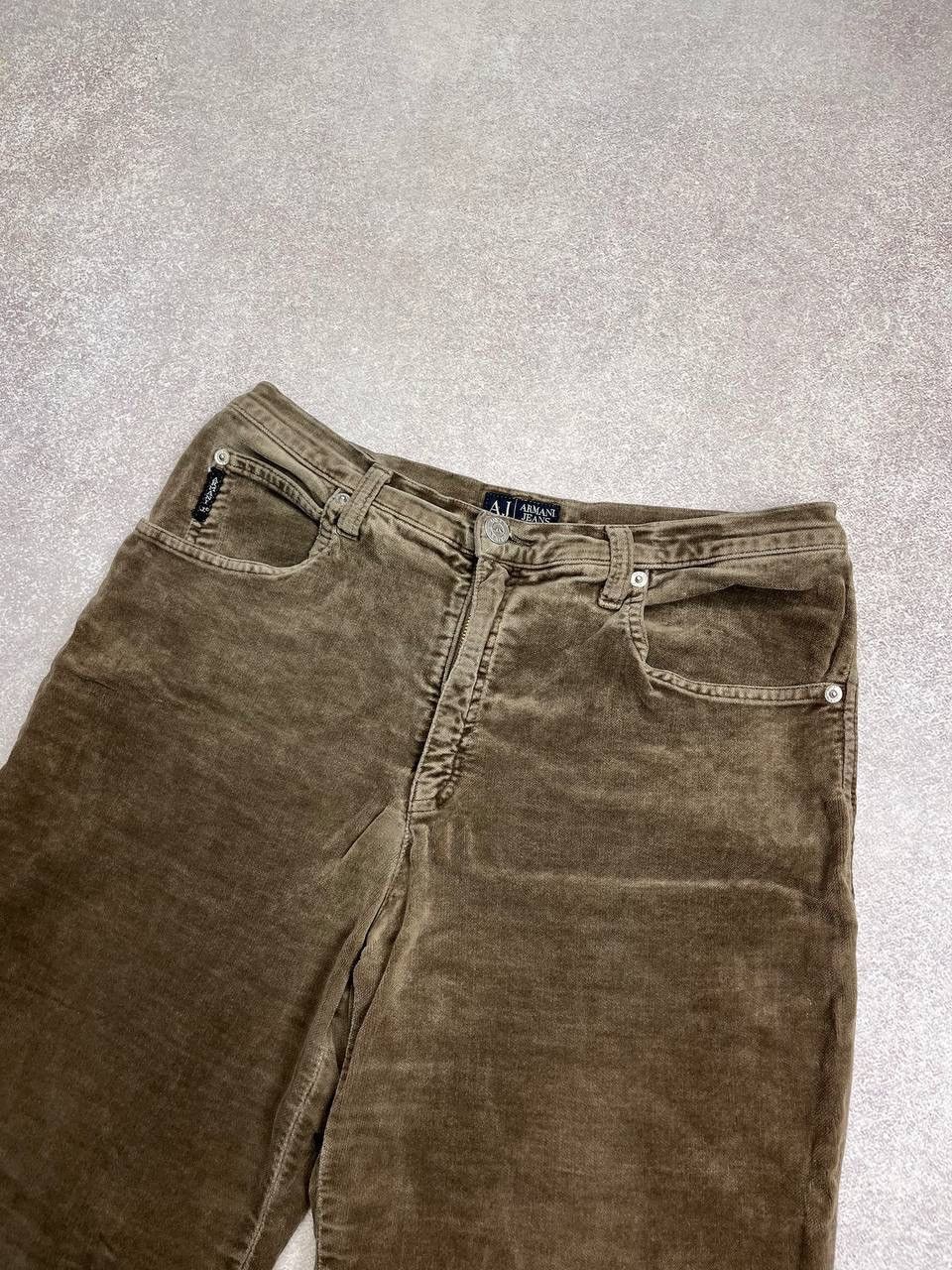 Armani VINTAGE ARMANI JEANS CORDUROY FLARED BAGGY JEANS 32 Size US 32 / EU 48 - 3 Thumbnail