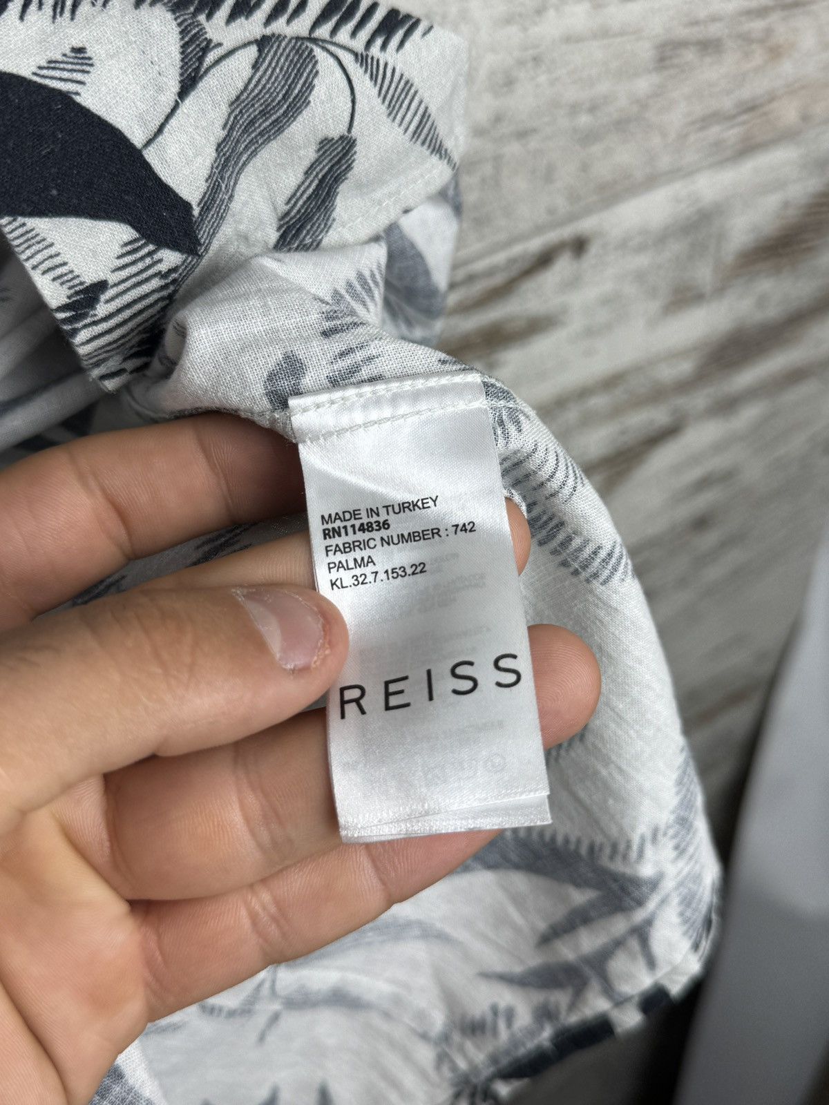 Reiss Mens Vintage Reiss Shirts button up linen cotton lin crazy Size US M / EU 48-50 / 2 - 8 Thumbnail