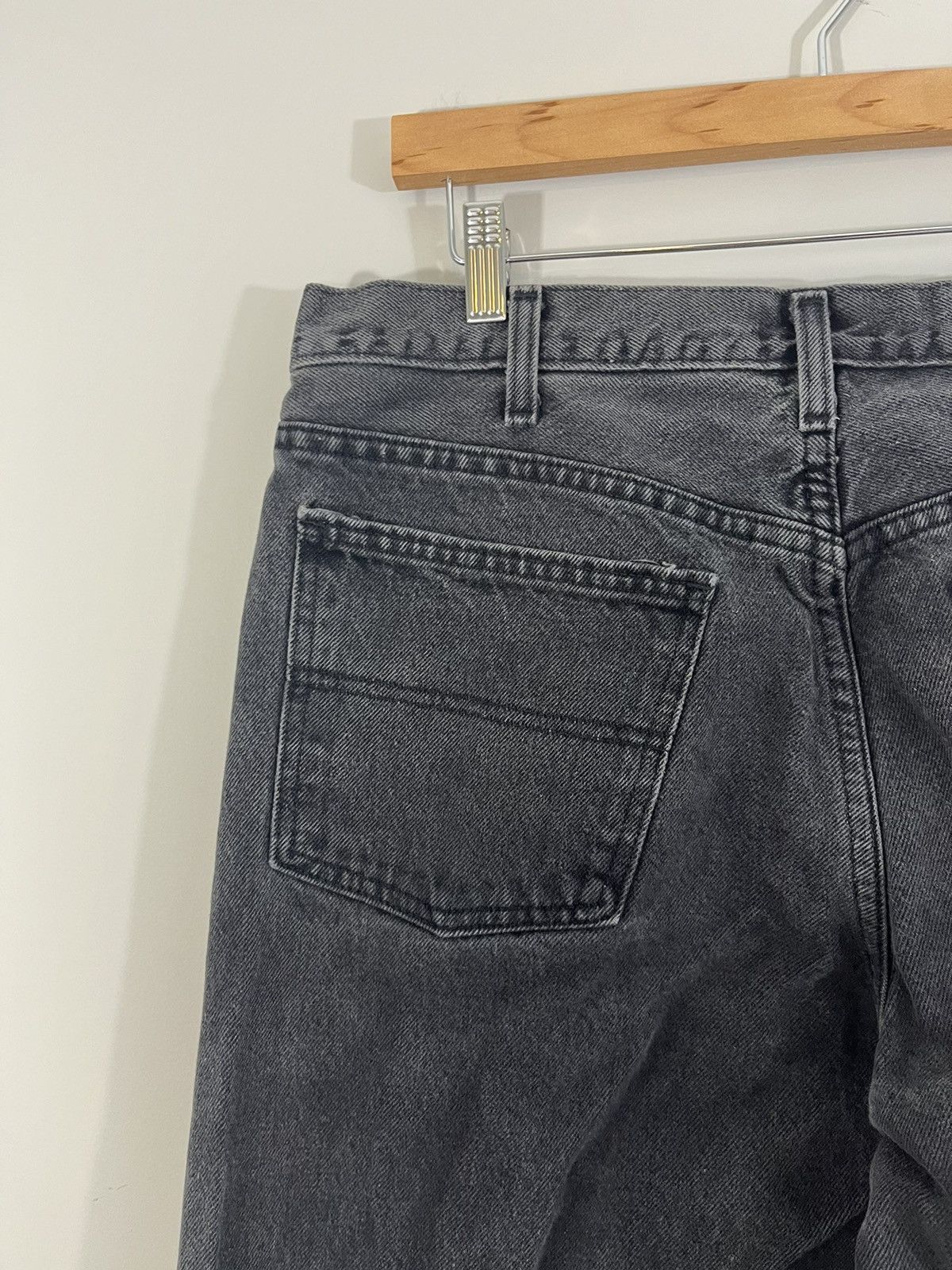 Vintage Sun Faded Released Hem Distressed Black Jeans Size US 36 / EU 52 - 10 Thumbnail