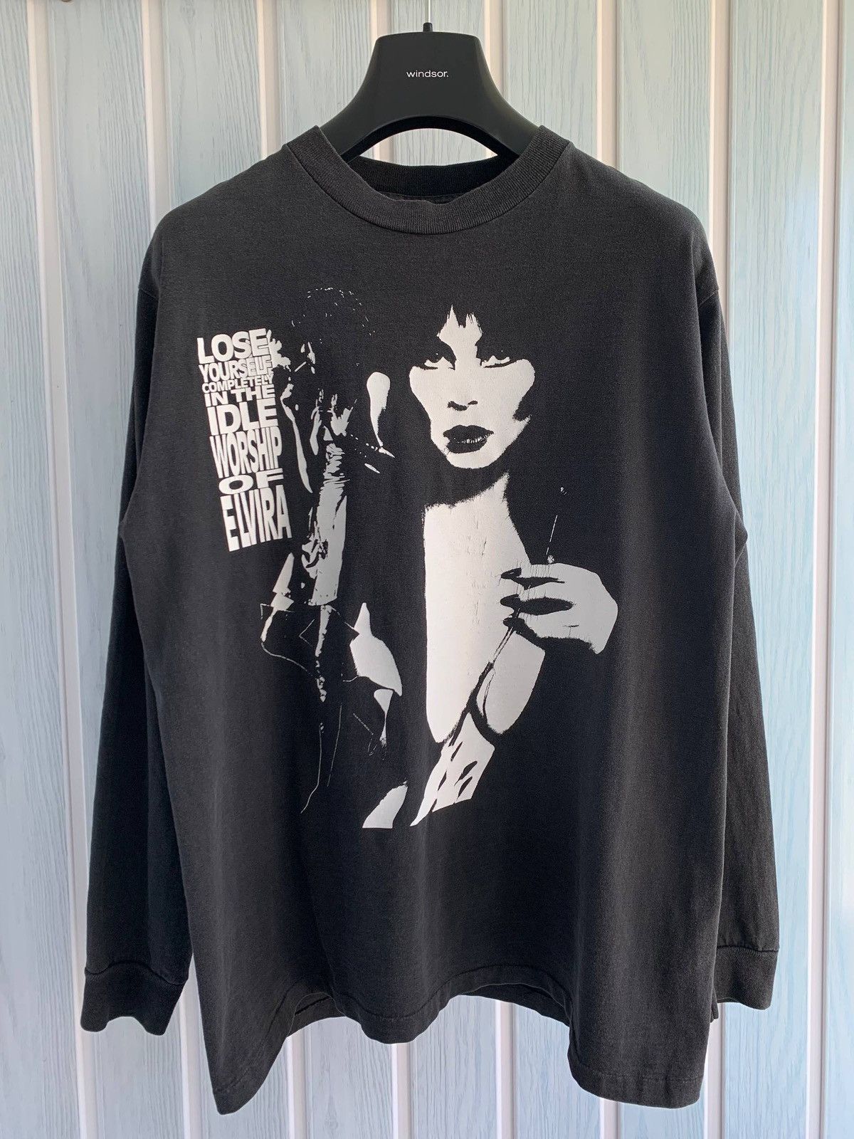 Band Tees Vintage Ripcordz Band Worship Elvira Black USA Long Sleeve Size US L / EU 52-54 / 3 - 2 Thumbnail