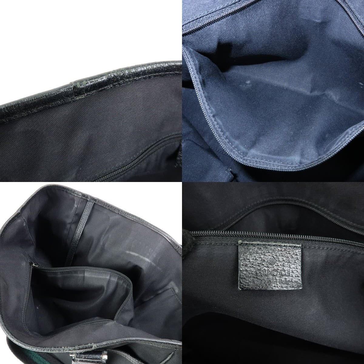 Gucci Gucci Sherry Line Nylon Tote Black Size ONE SIZE - 7 Thumbnail