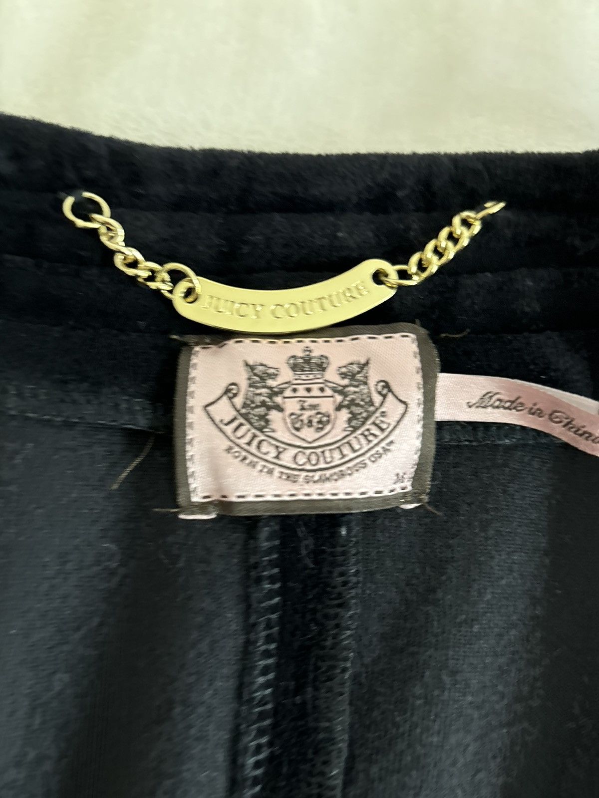 Juicy Couture Vintage Juicy Couture Black Velour Peplum Hem Belt Tie Long Size M / US 6-8 / IT 42-44 - 9 Thumbnail