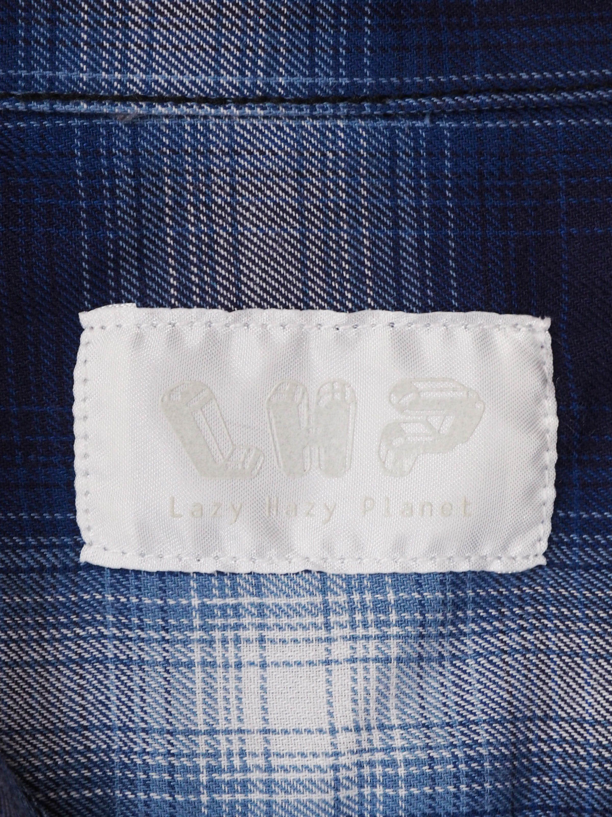 Japanese Brand LHP Japan Star Paint Plaid Flannel Shirt Size US L / EU 52-54 / 3 - 9 Thumbnail