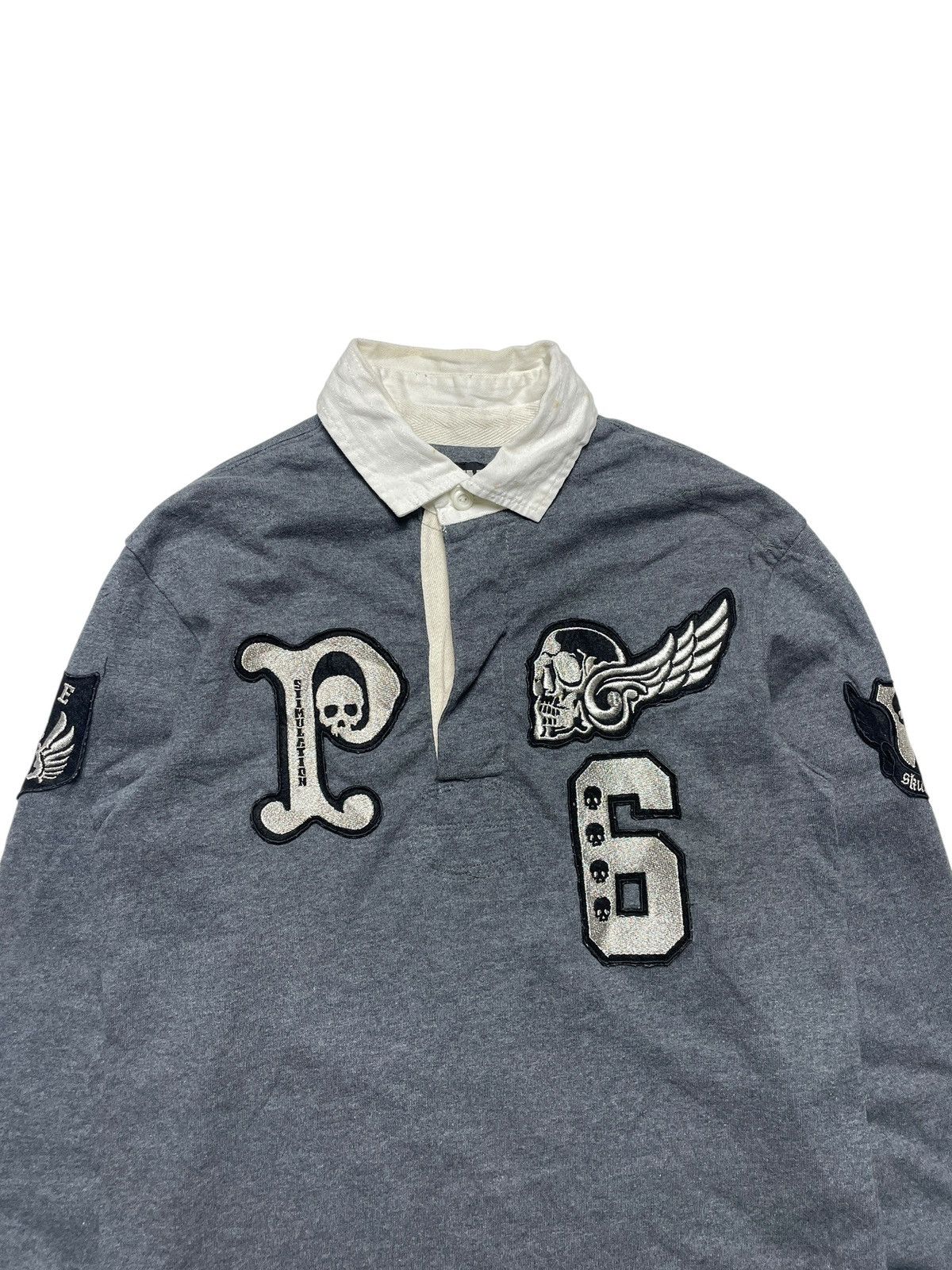 PPFM PPFM Skull Patch Longsleeve Polo Size US M / EU 48-50 / 2 - 9 Thumbnail