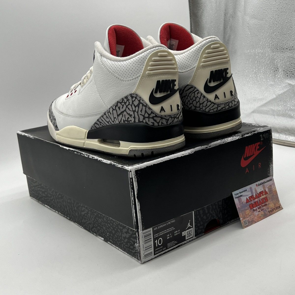 Jordan Brand Air Jordan 3 white cement reimagined Size US 10 / EU 43 - 4 Thumbnail