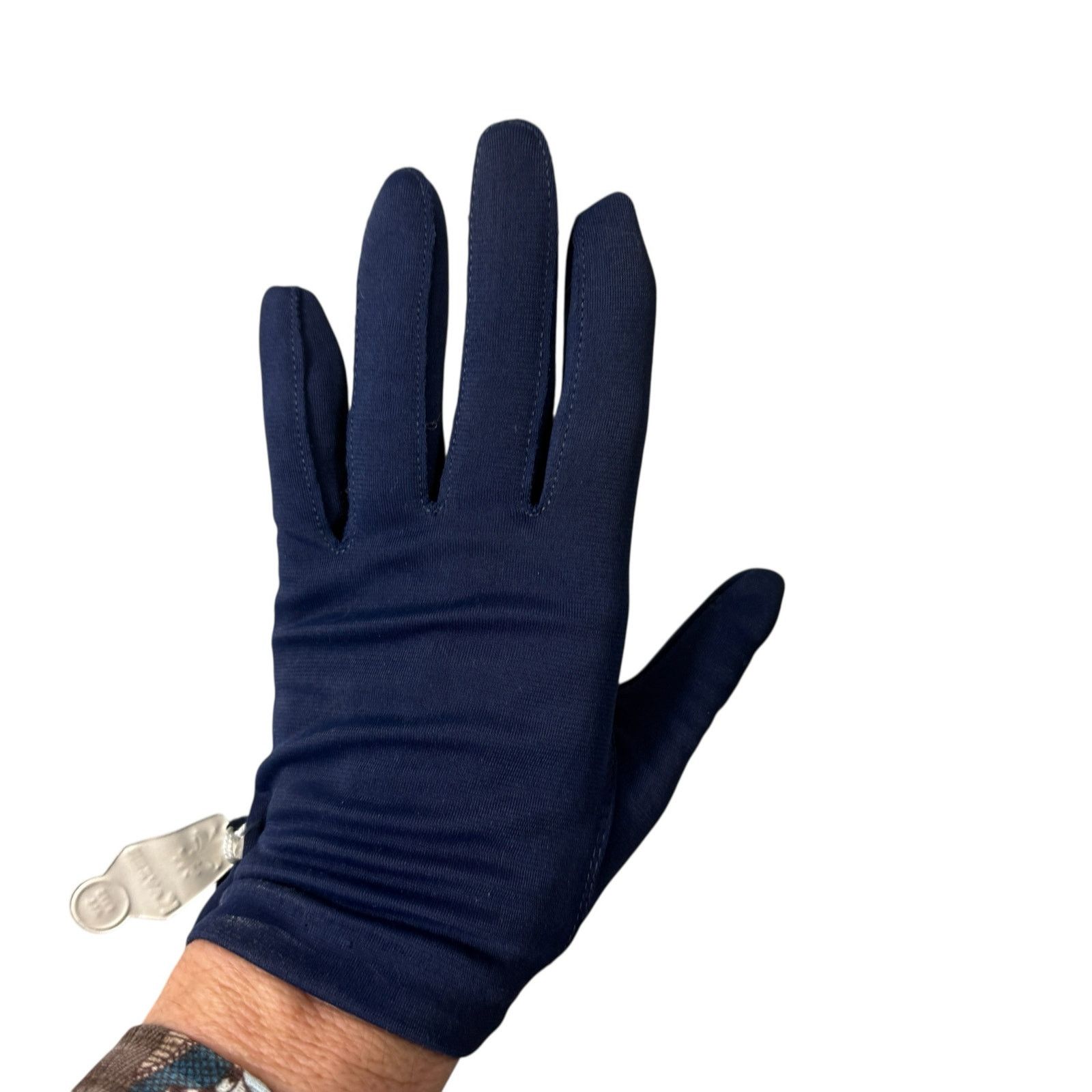 Vintage NWT Vintage 1960s Kayser Nylon Wrist Gloves XS Size ONE SIZE - 6 Thumbnail