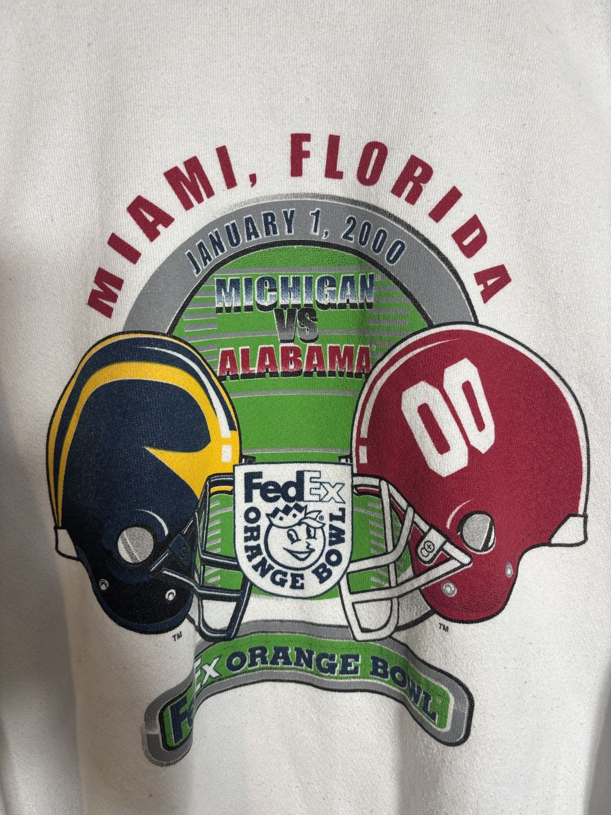 Vintage Vtg 2000 Orange Bowl Sweatshirt Alabama Michigan Football XL Size US XL / EU 56 / 4 - 2 Thumbnail