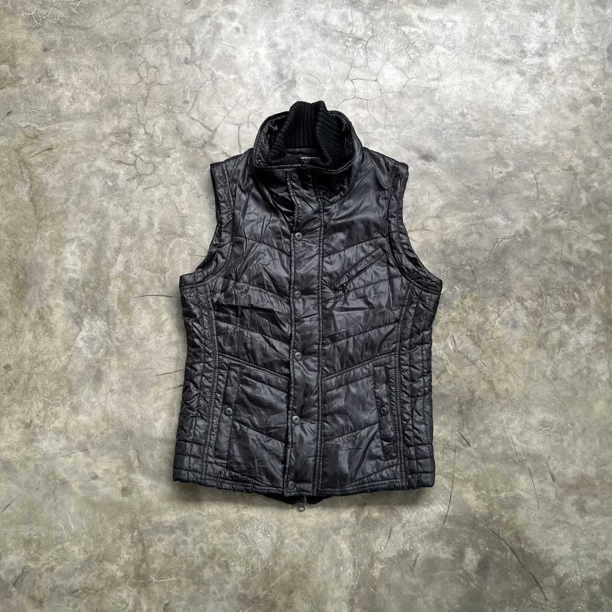 If Six Was Nine 2000s Hideaways Apocalypse Style Nylon Knit Vest Size US M / EU 48-50 / 2 - 2 Thumbnail