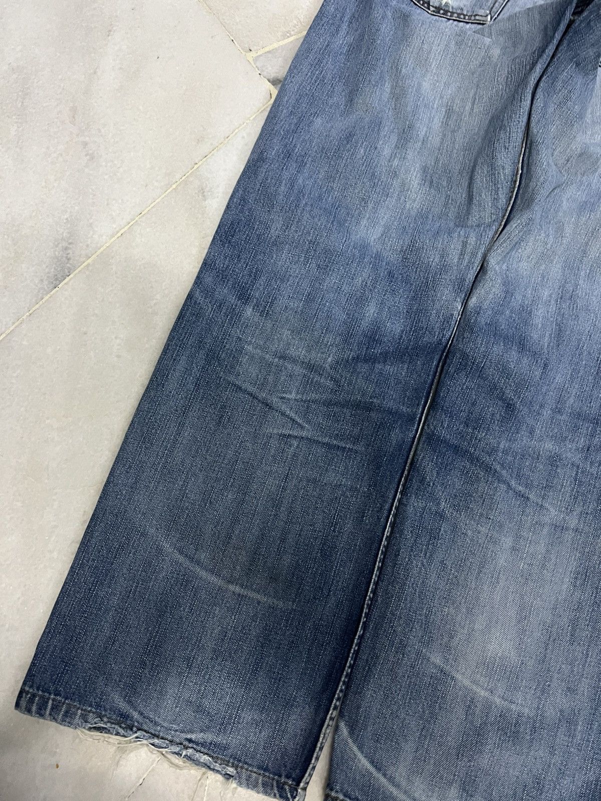 Levi's × Levi's Vintage Clothing 💥Baggy💥Vintage Levis 504 Light Wash Distress Jean Size US 27 - 13 Thumbnail