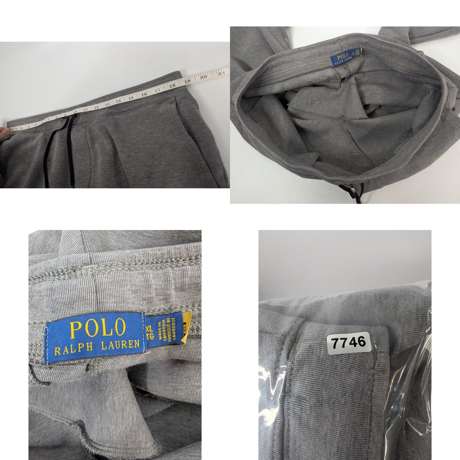Polo Ralph Lauren Polo Ralph Lauren Jogger Pants Sweatpants Gray XL Drawstring Mens Size US XL / EU 56 / 4 - 8 Thumbnail