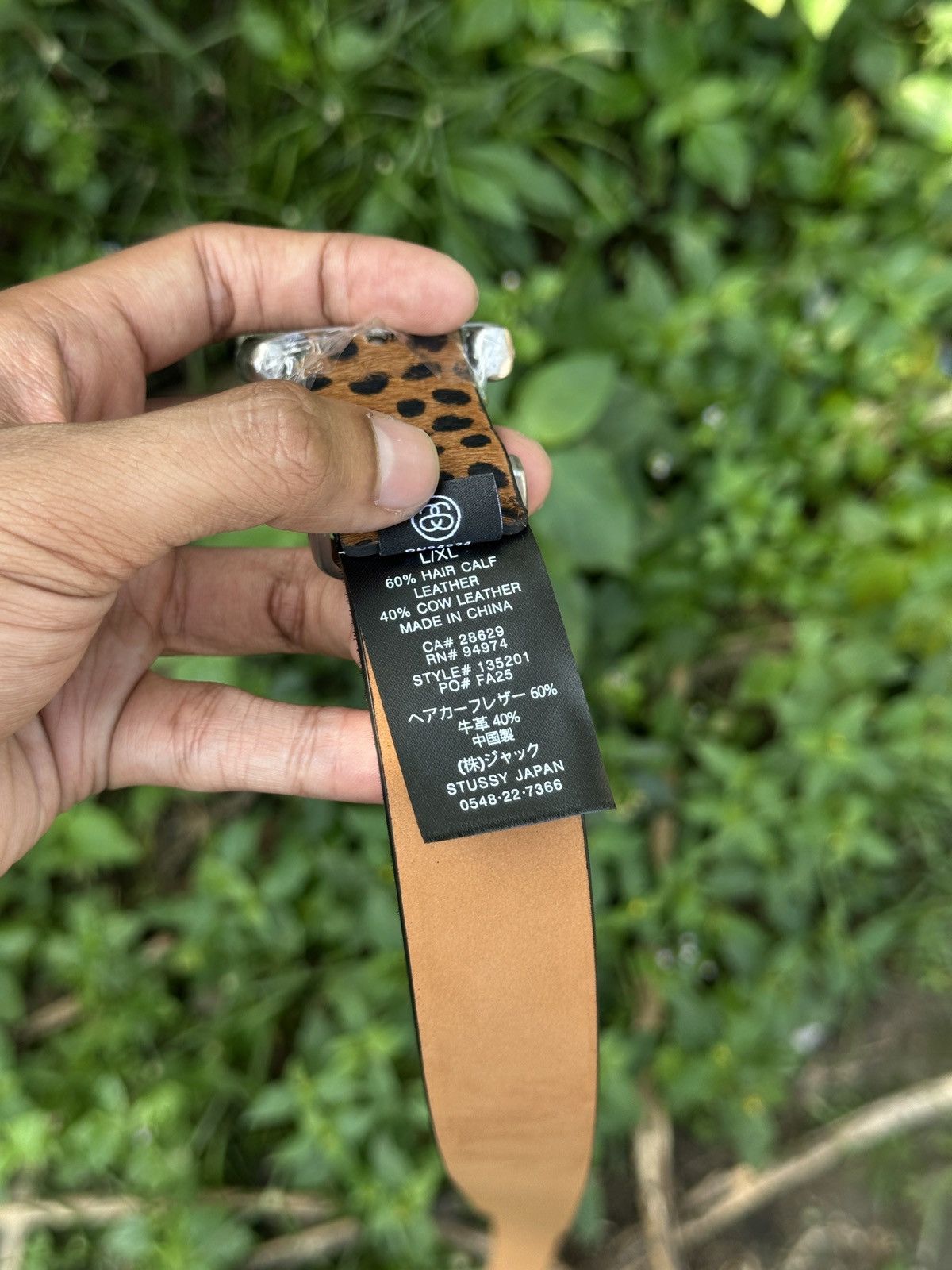 Stussy Stussy Bamboo buckle belts "Leopard pattern" Size ONE SIZE - 3 Thumbnail