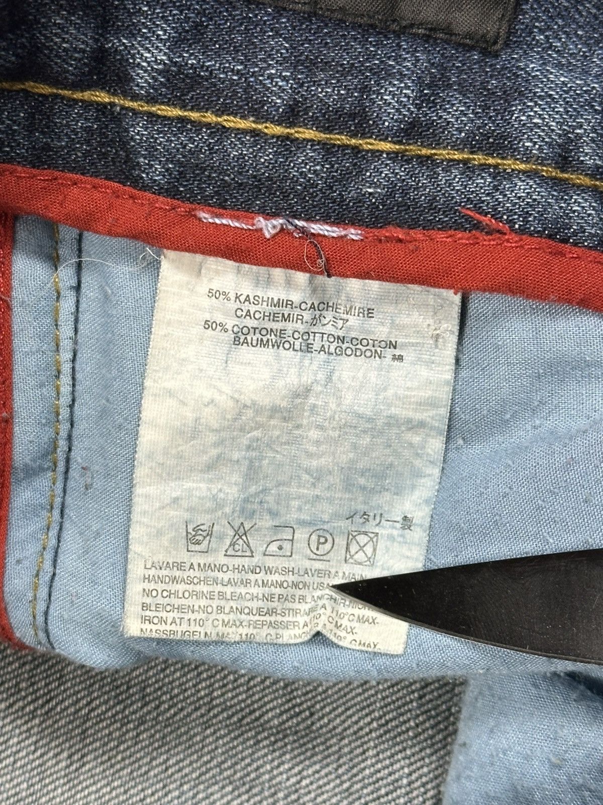 Dsquared2 F/W2005 Dsquared2 'Twins Range' Cotton Cashmere Jeans Denim Size US 34 / EU 50 - 12 Thumbnail