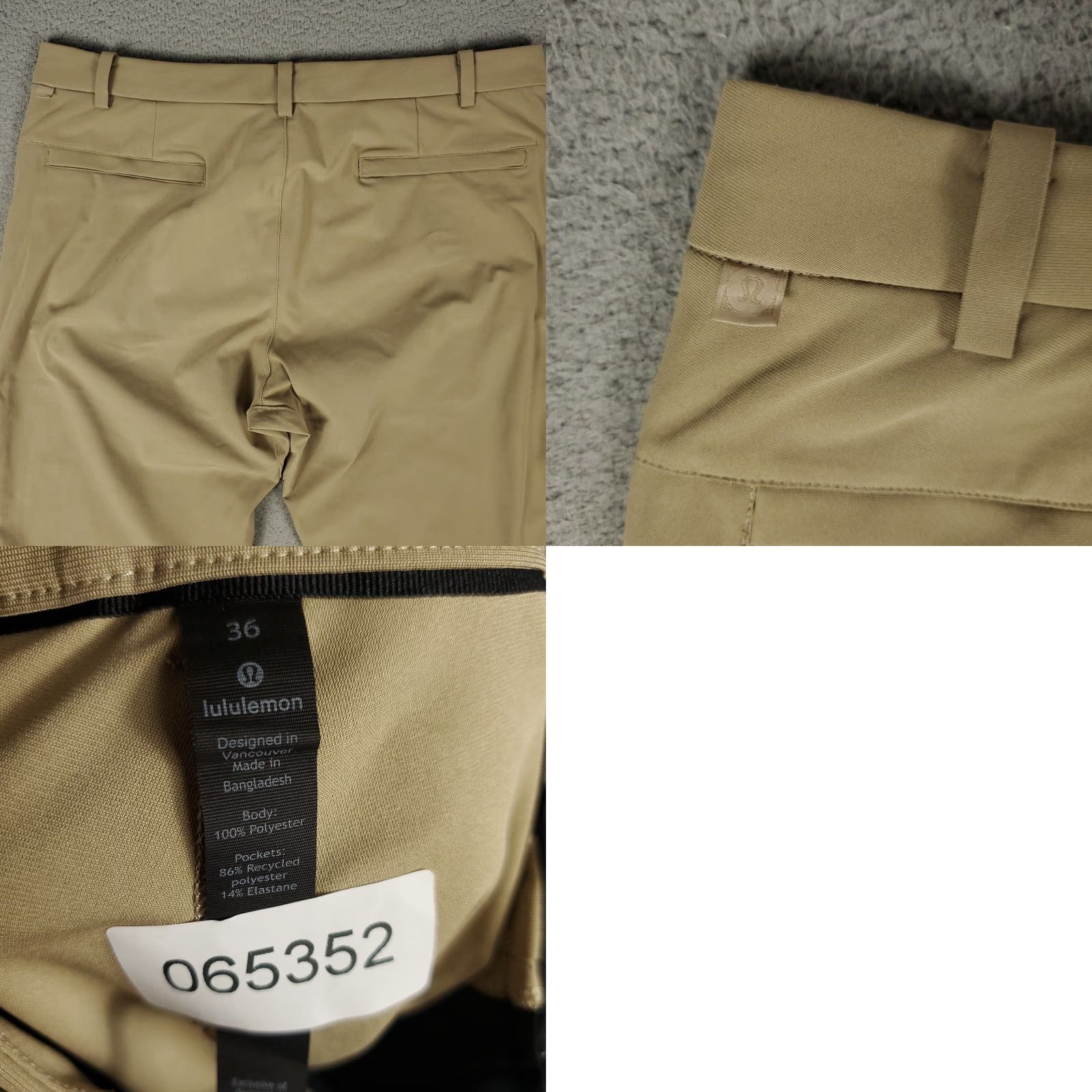 Lululemon Lululemon Pants Mens 36x33 Beige Chino Trousers Slash Pocket Pockets Classic Mens Size US 36 / EU 52 - 8 Thumbnail
