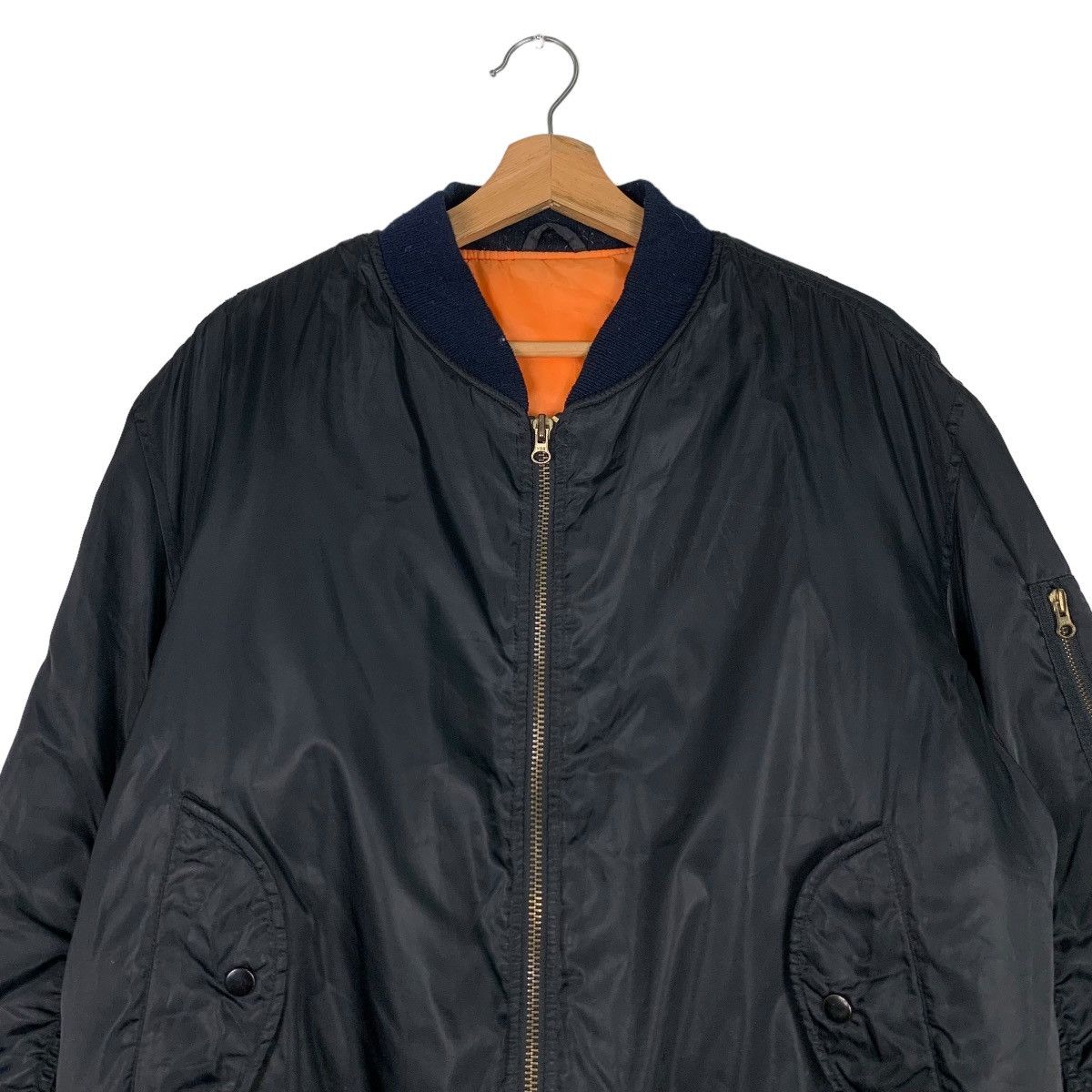 Vintage Vintage Corinth MFG USA Black Bomber Jacket #0902-C40 Size US L / EU 52-54 / 3 - 2 Thumbnail
