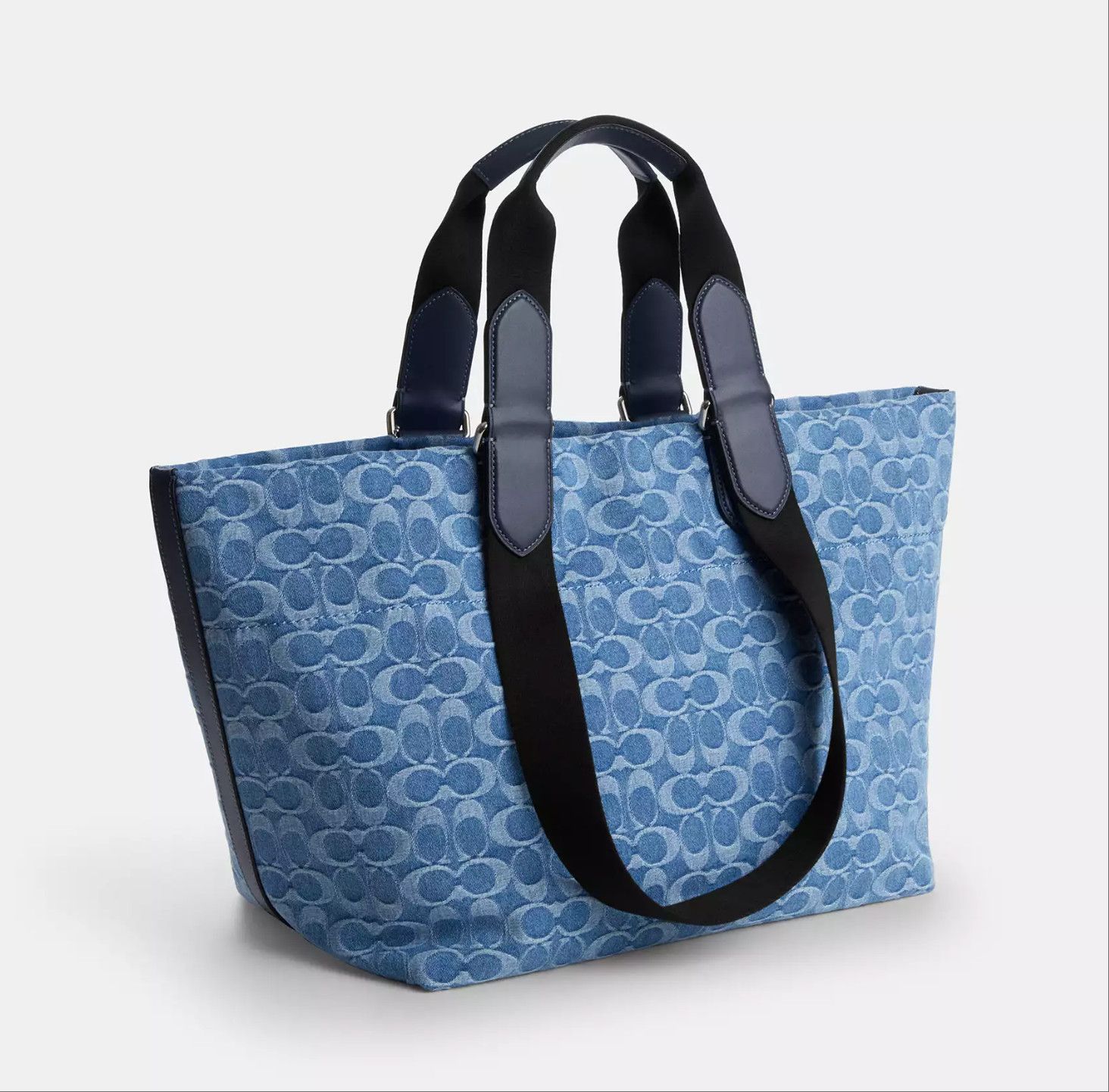Coach Small Tour Tote Bag In Signature Denim CDF24 Size ONE SIZE - 8 Thumbnail