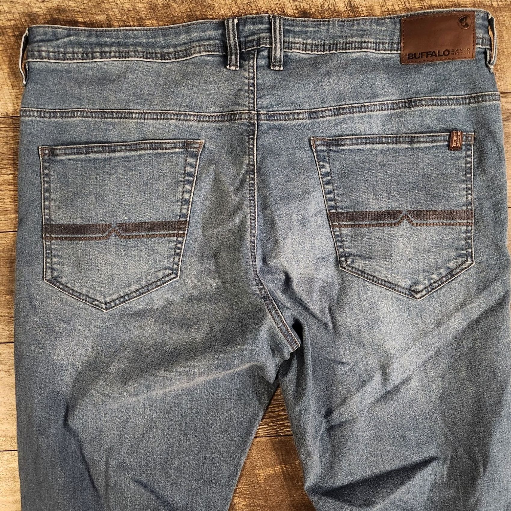 Buffalo David Bitton Buffalo David Bitton Jeans Mens 40 x 32 Axel-X Slim Stretch Blue Denim Jeans Slim Men Size US 40 / EU 56 - 6 Thumbnail