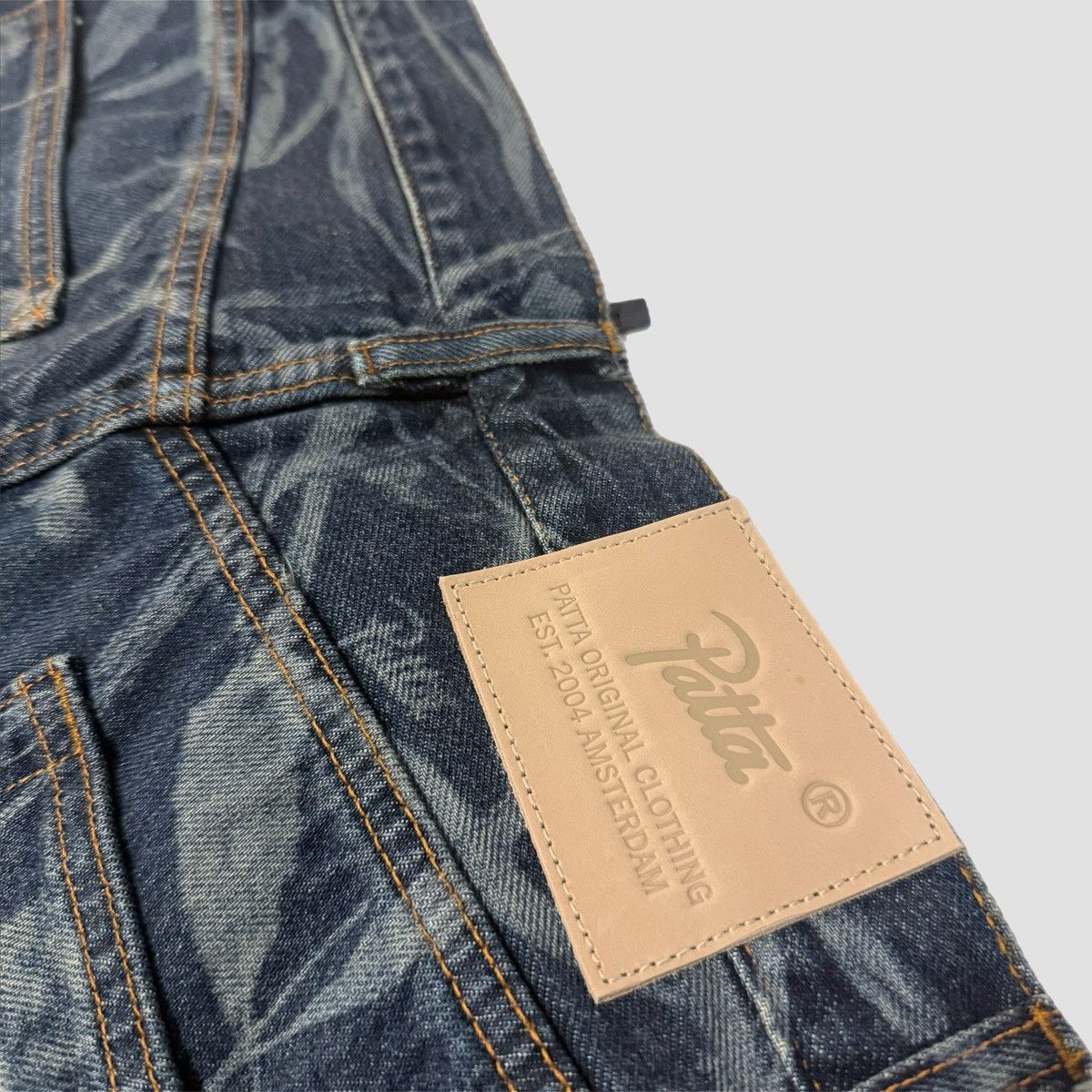 Patta Patta Leaves Laser Print Denim Jeans Size US 30 / EU 46 - 12 Thumbnail