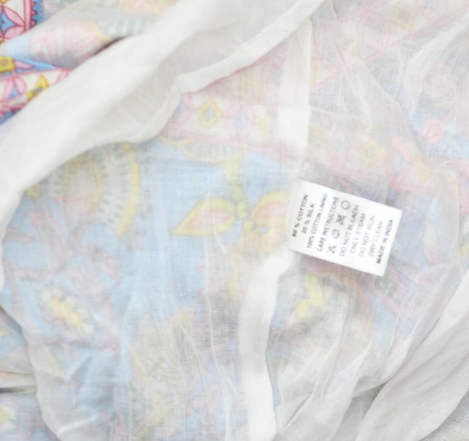 Billionaire Boys Club Bell Annabelle Maxi Dress Bellsp25-1 Blue / Yellow Print M Size M / US 6-8 / IT 42-44 - 5 Thumbnail