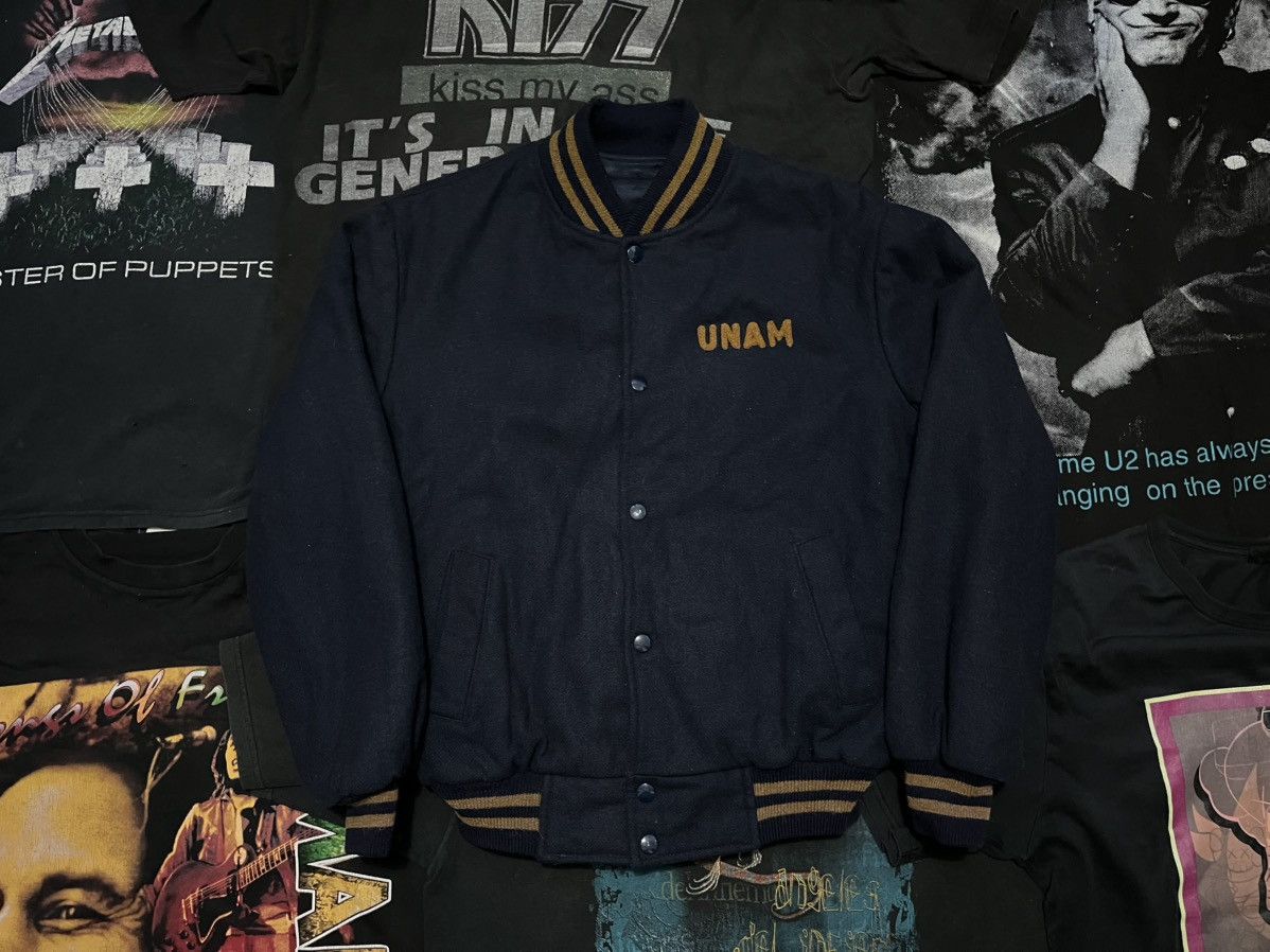Mexicana Vintage Pumas Unam Varsity Jacket Size US L / EU 52-54 / 3 - 1 Thumbnail