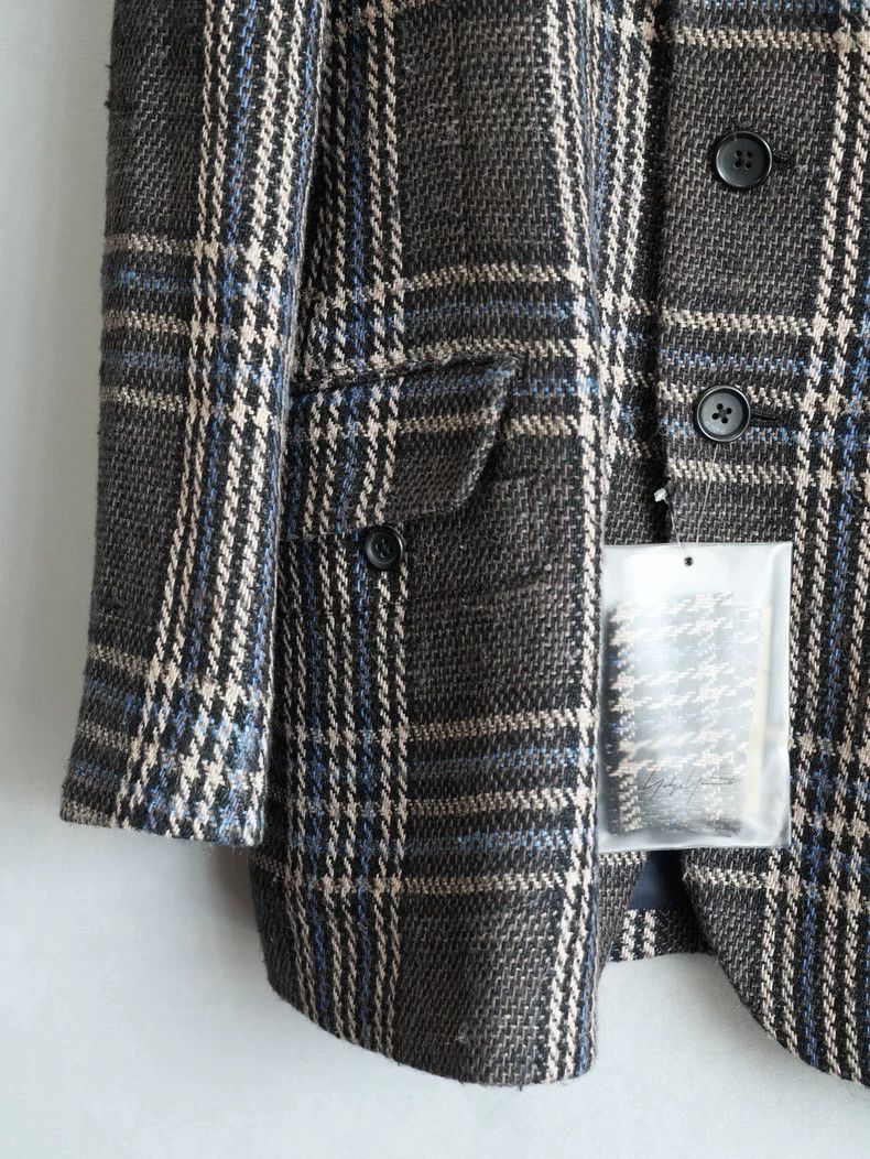 Yohji Yamamoto Yohji Yamamoto 23 AW plaid blend woven jacket 2504-Nextarro Size US L / EU 52-54 / 3 - 4 Thumbnail