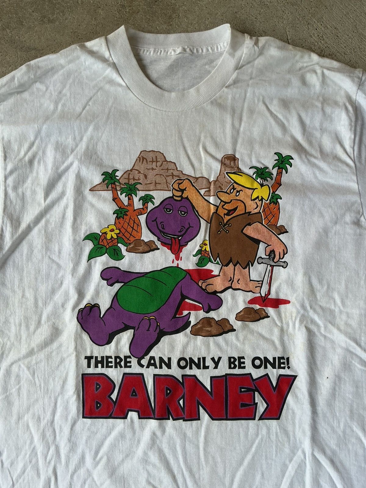 Vintage Vintage There Can Only Be One Barney Tee Size US L / EU 52-54 / 3 - 2 Thumbnail